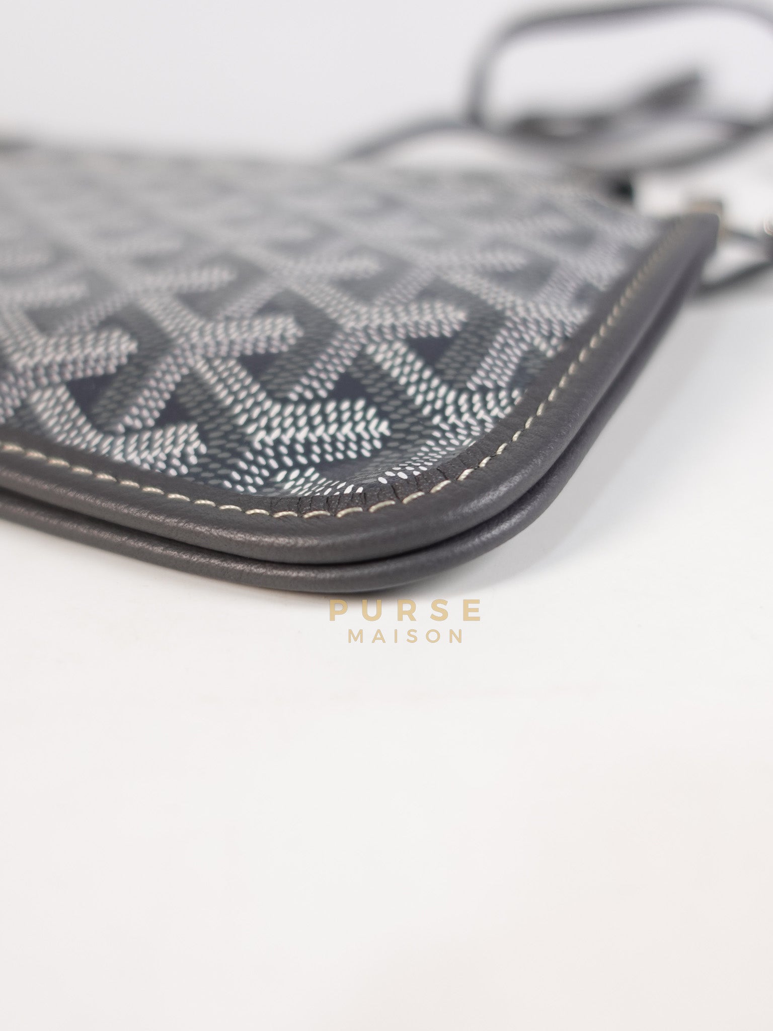 Plumet in Gray Goyadine Canvas | Purse Maison Luxury Bags Shop