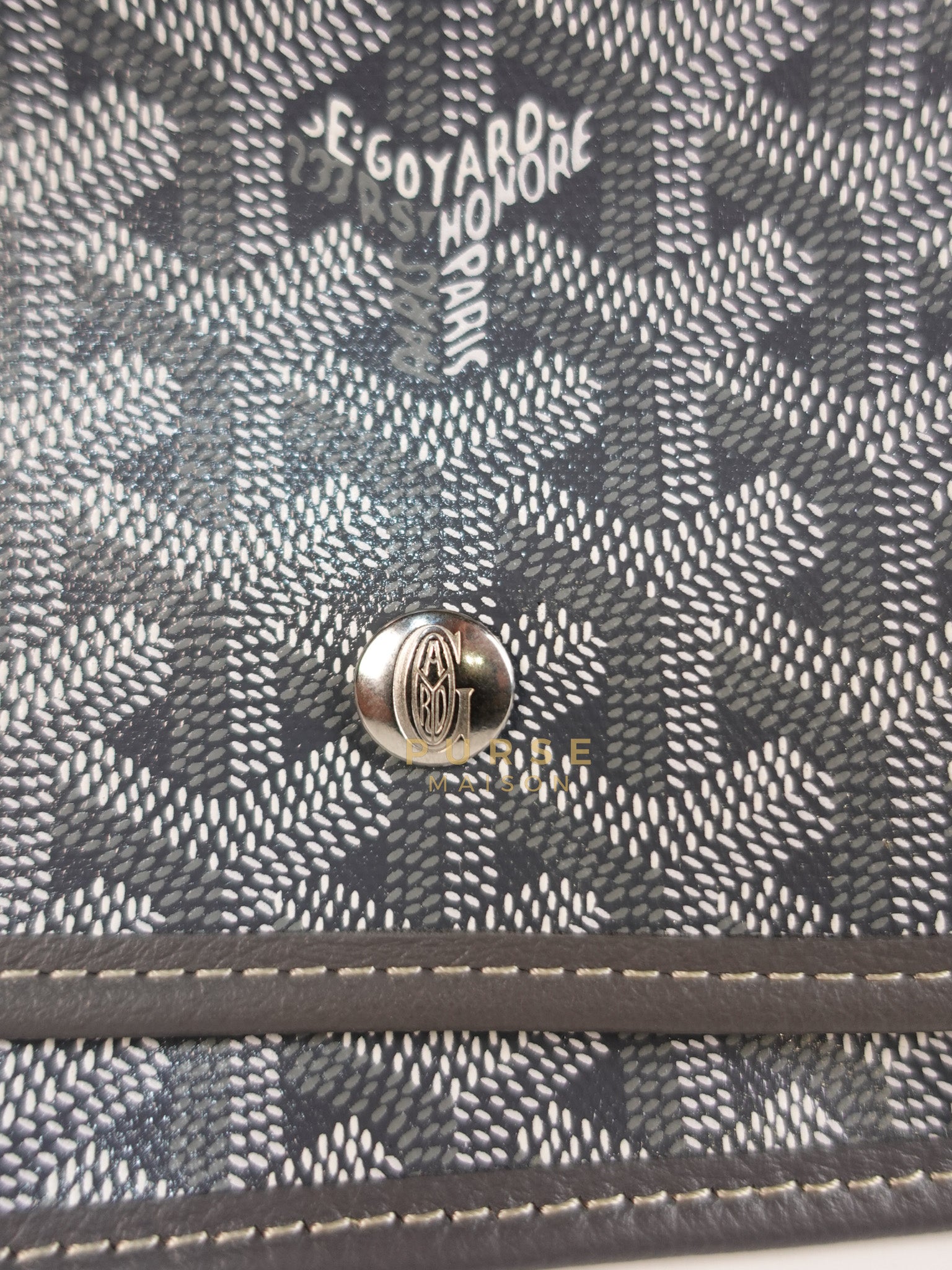 Plumet in Gray Goyadine Canvas | Purse Maison Luxury Bags Shop