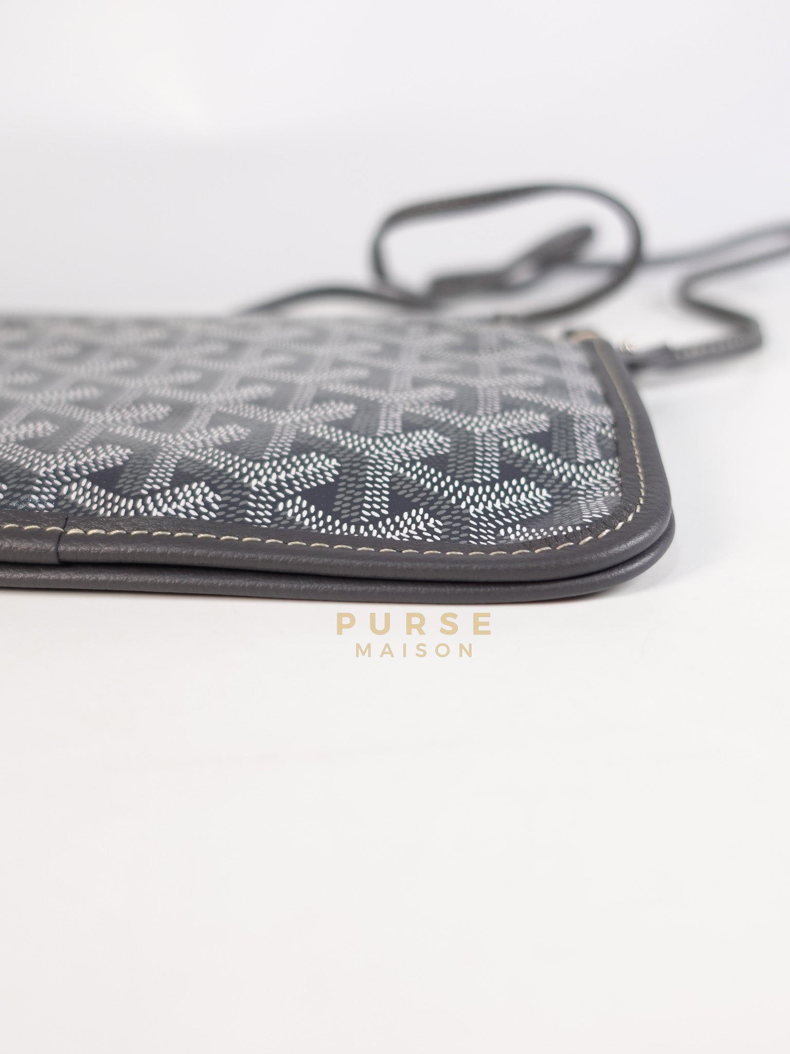 Plumet in Gray Goyadine Canvas | Purse Maison Luxury Bags Shop