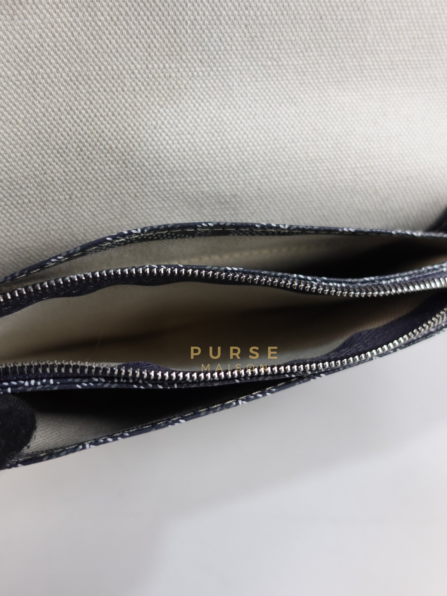 Plumet in Gray Goyadine Canvas | Purse Maison Luxury Bags Shop