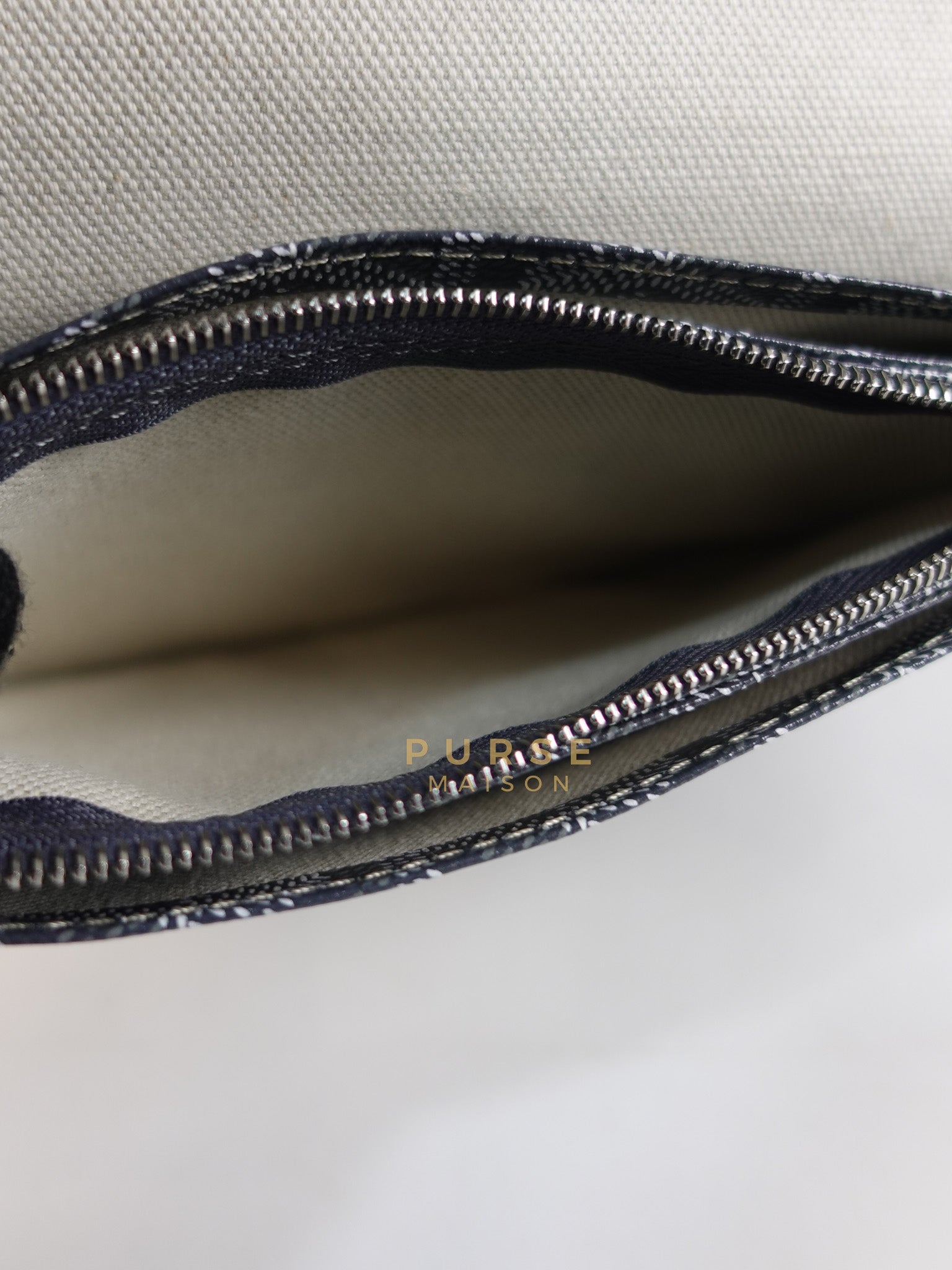 Plumet in Gray Goyadine Canvas | Purse Maison Luxury Bags Shop