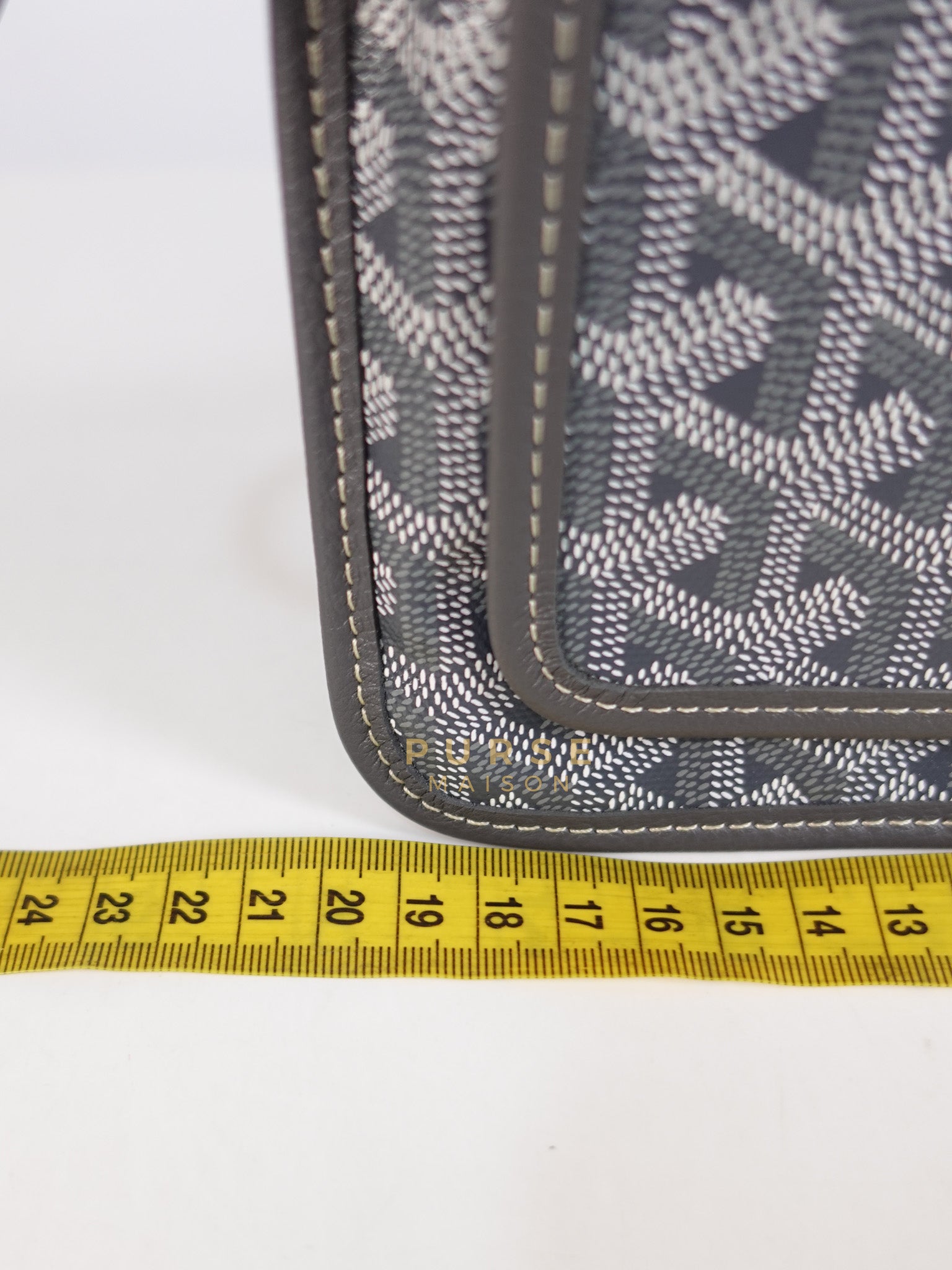 Plumet in Gray Goyadine Canvas | Purse Maison Luxury Bags Shop