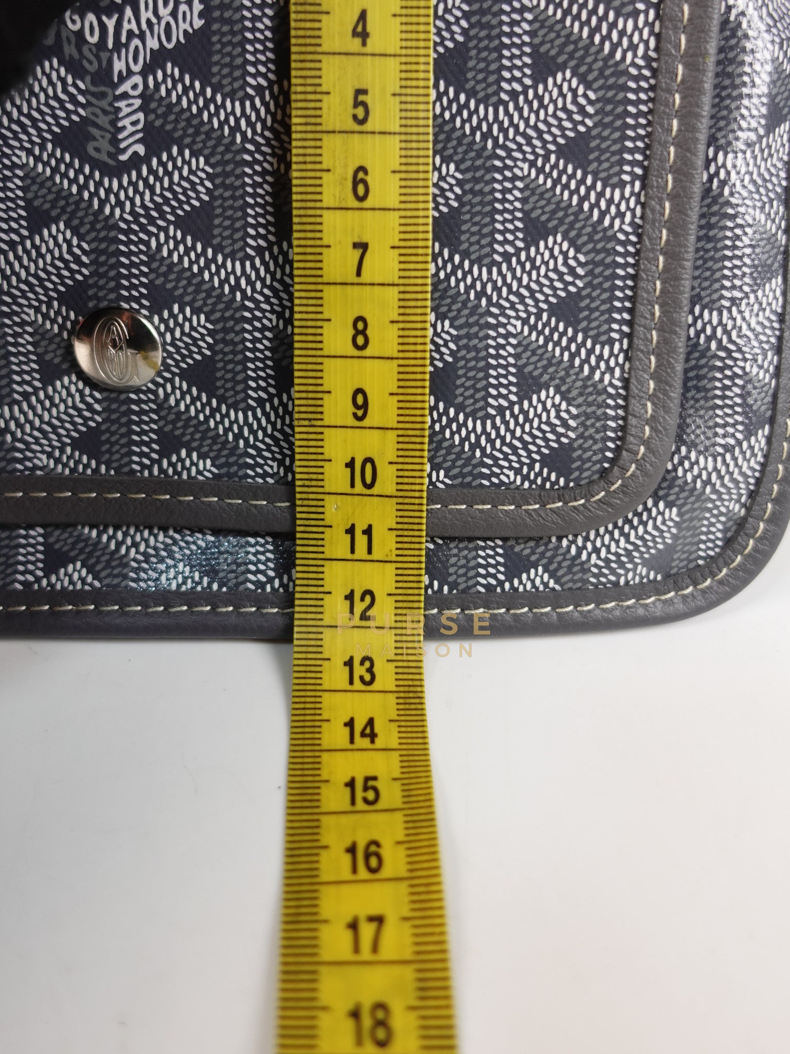 Plumet in Gray Goyadine Canvas | Purse Maison Luxury Bags Shop