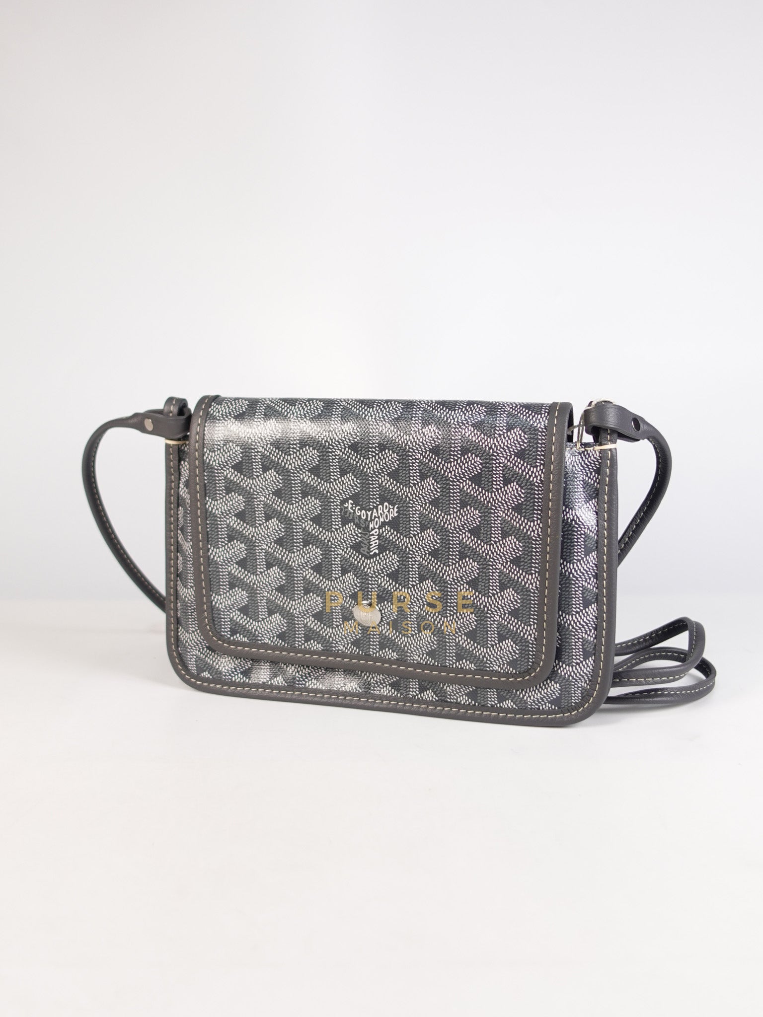 Plumet in Gray Goyadine Canvas | Purse Maison Luxury Bags Shop