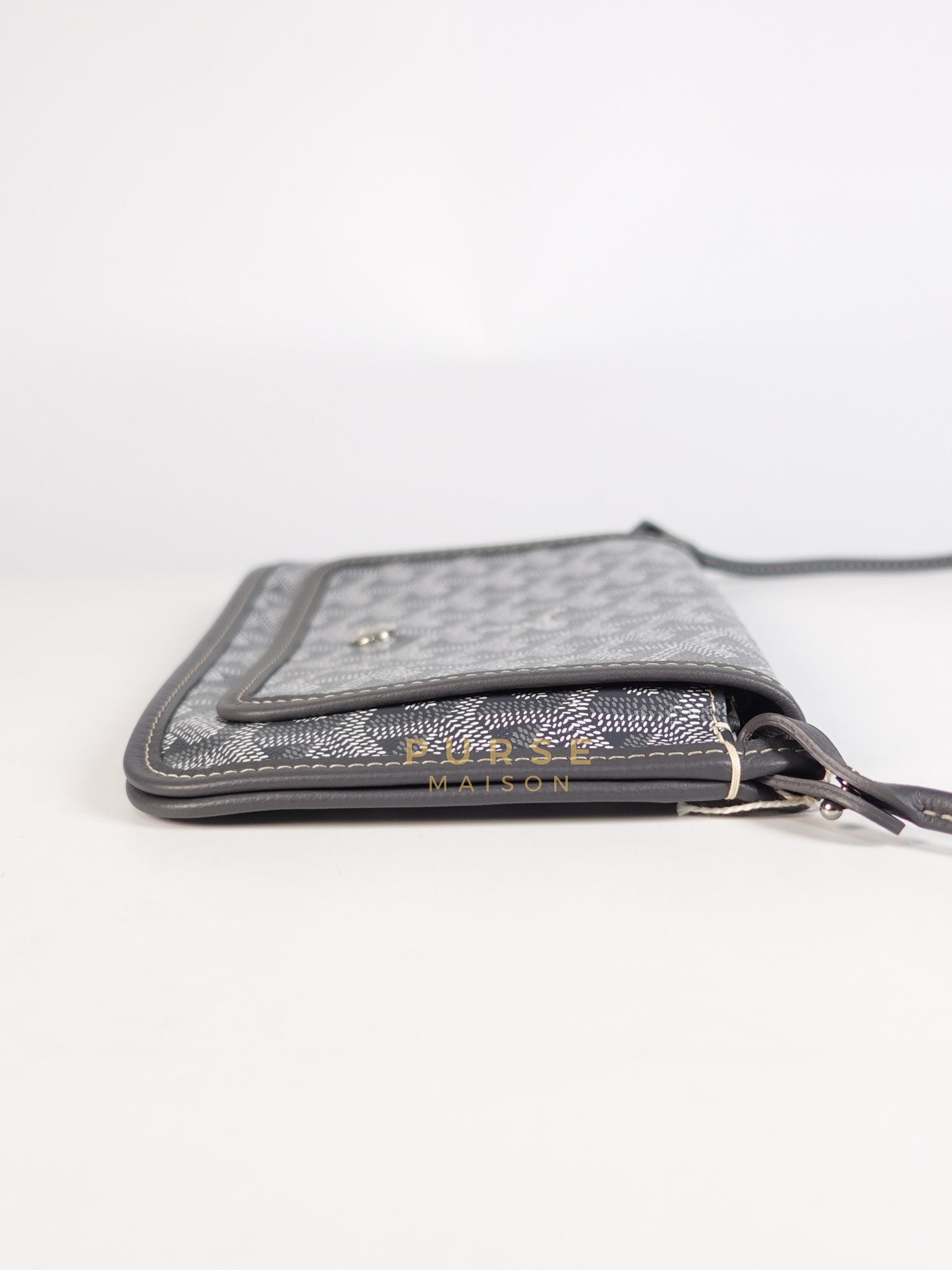 Plumet in Gray Goyadine Canvas | Purse Maison Luxury Bags Shop