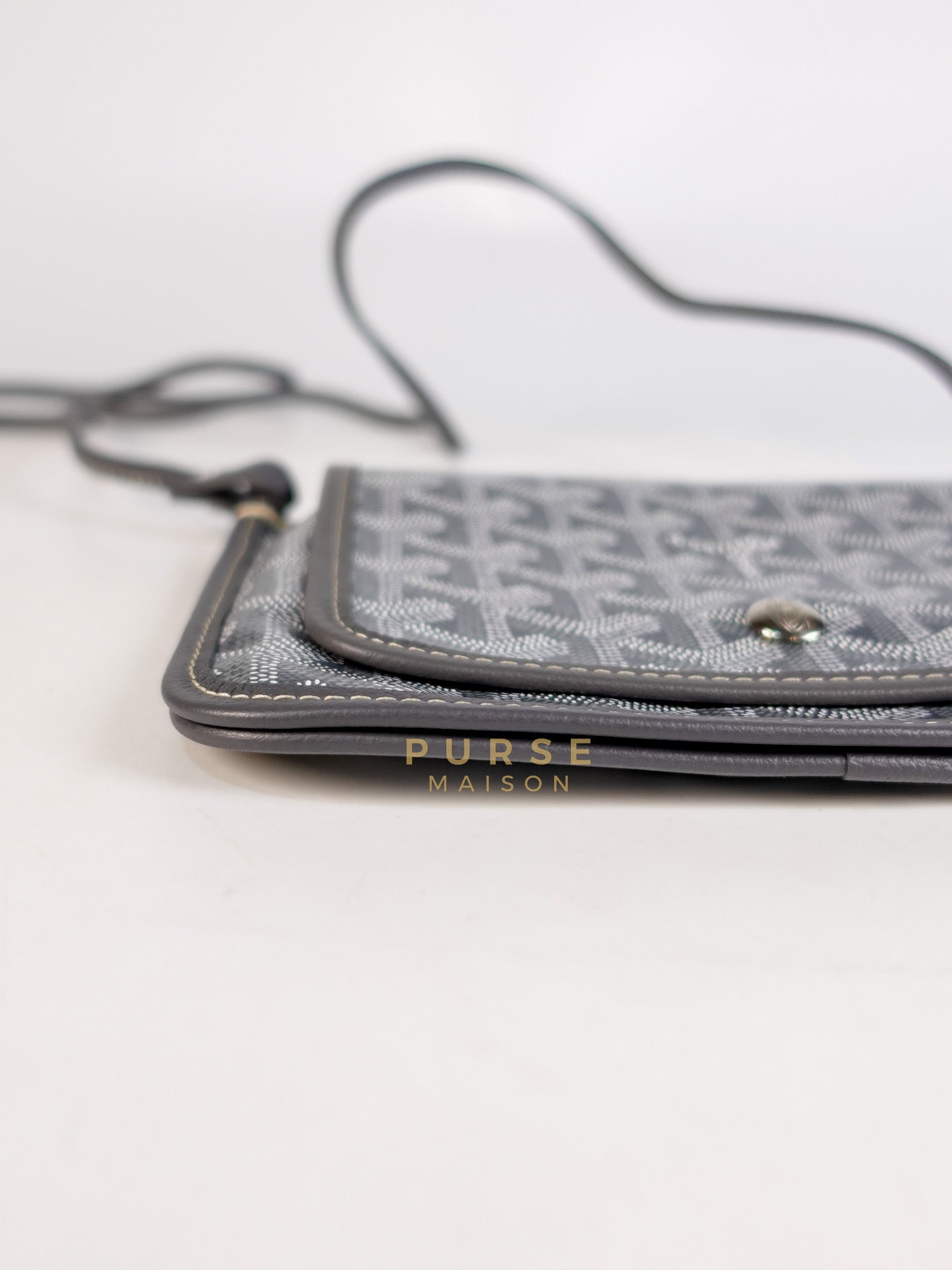 Plumet in Gray Goyadine Canvas | Purse Maison Luxury Bags Shop