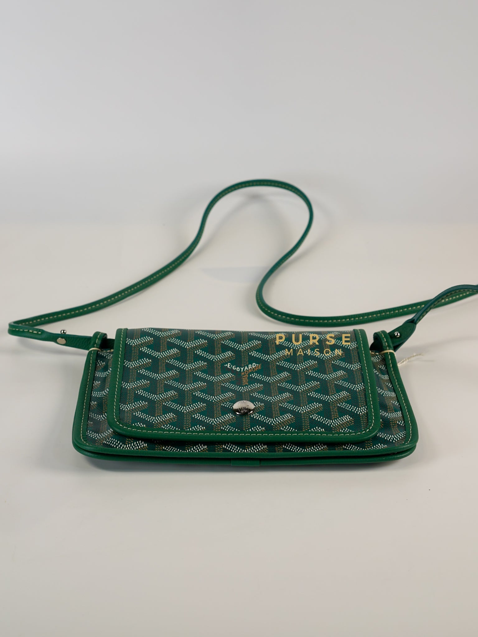 Plumet Vert Goyardine Canvas Crossbody Bag | Purse Maison Luxury Bags Shop