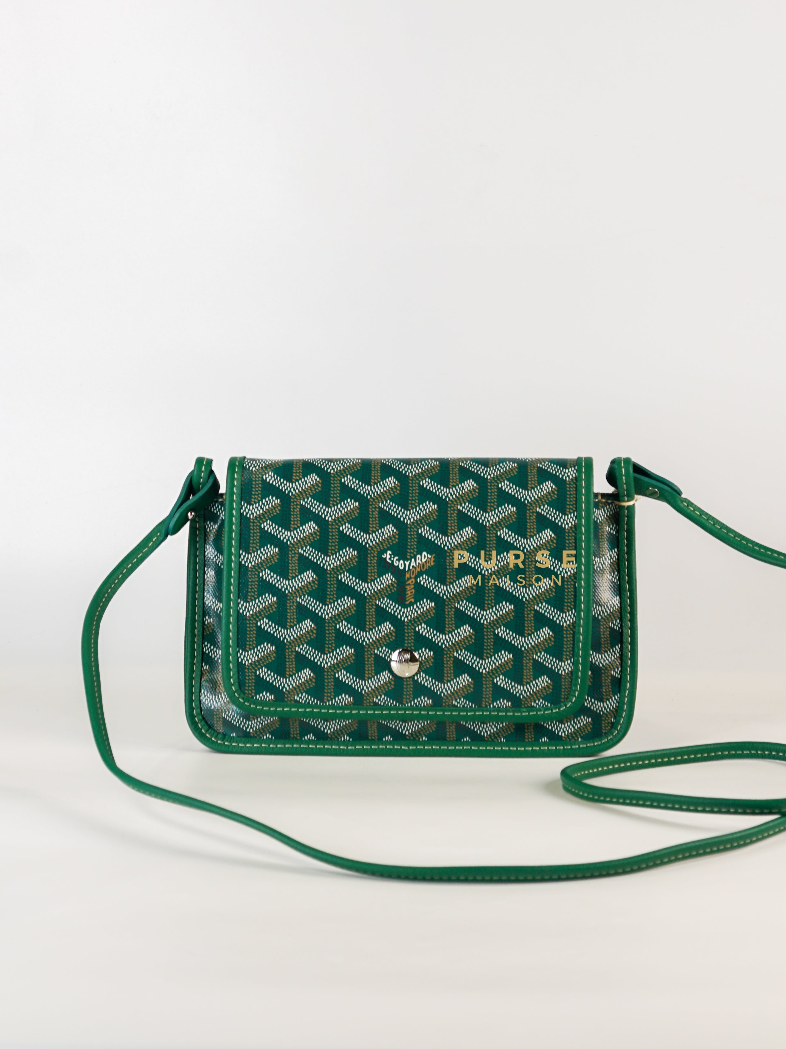 Plumet Vert Goyardine Canvas Crossbody Bag | Purse Maison Luxury Bags Shop