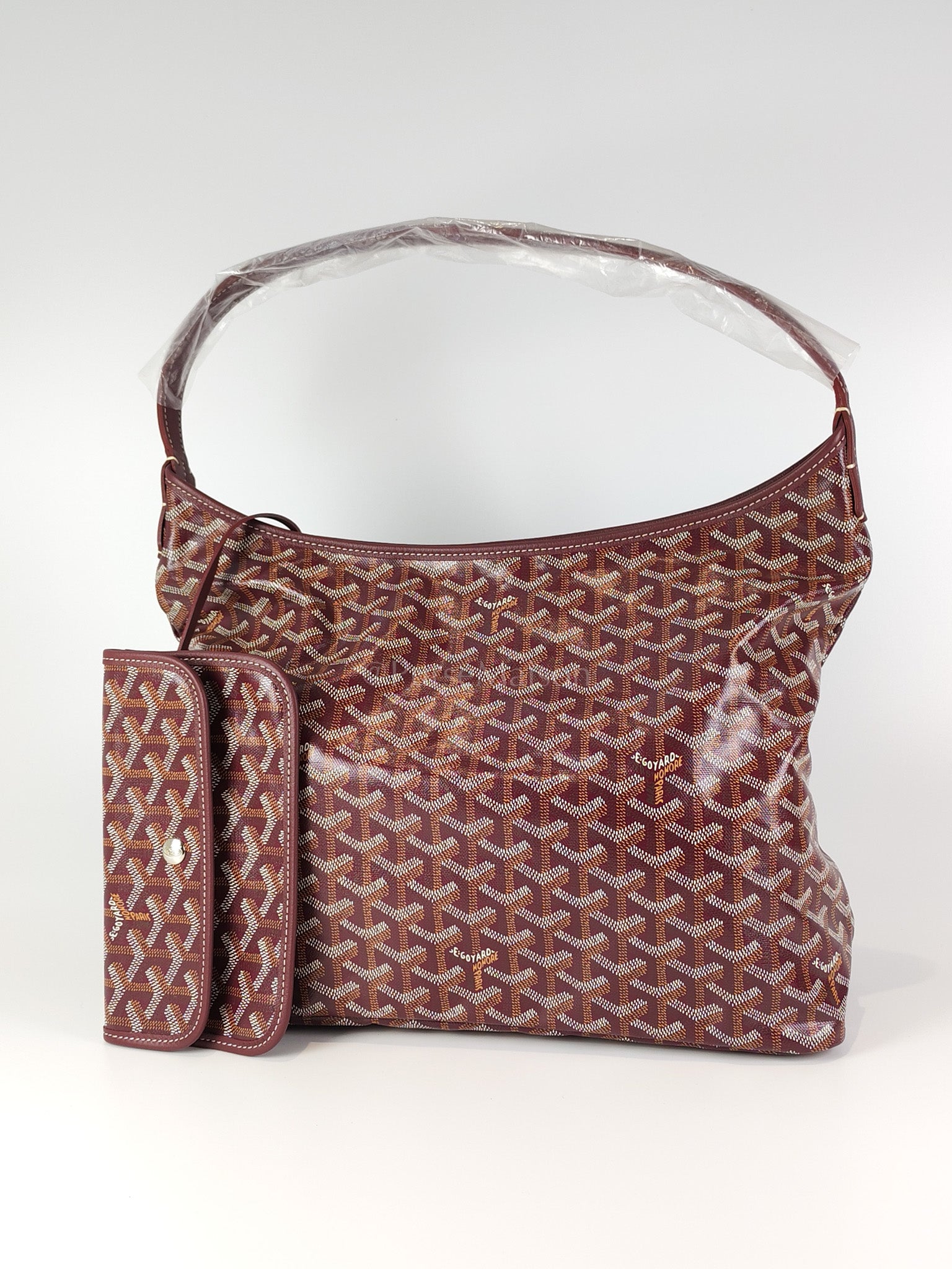 Boheme PM Burgundy in Goyardine Canvas