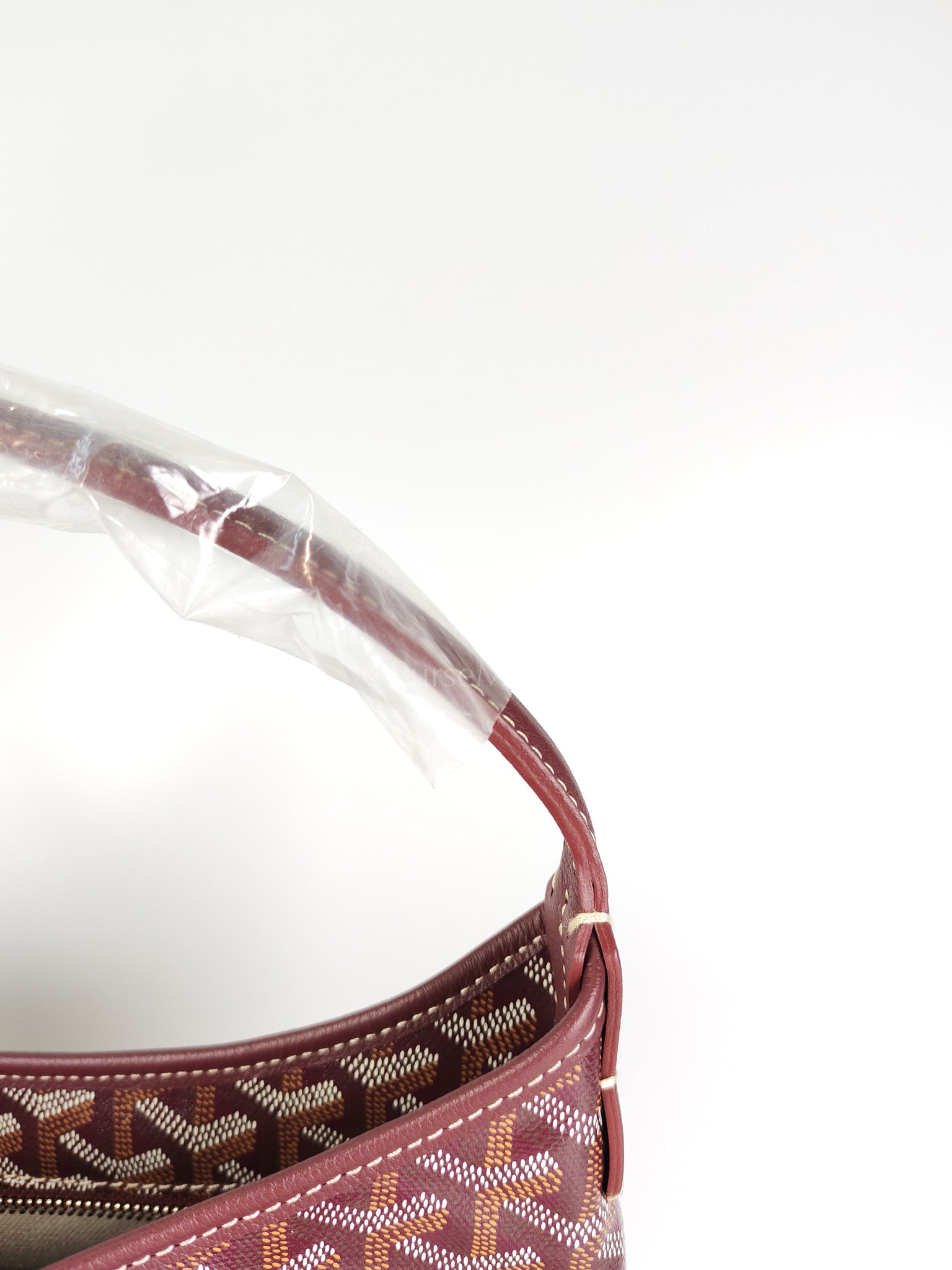 Boheme PM Burgundy in Goyardine Canvas