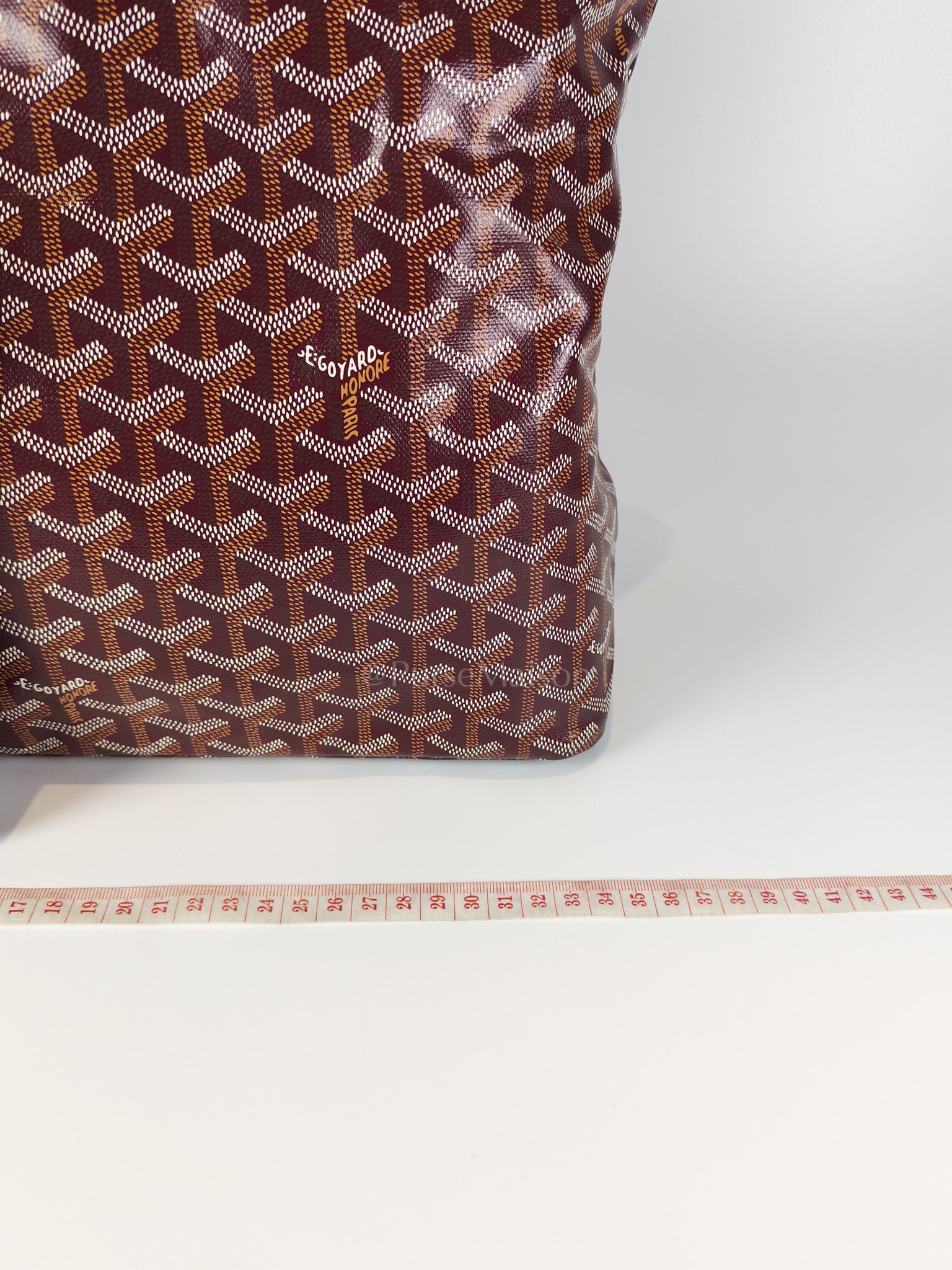 Boheme PM Burgundy in Goyardine Canvas