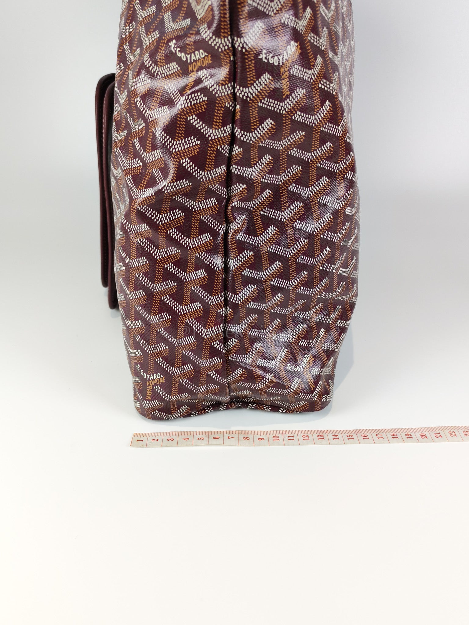 Boheme PM Burgundy in Goyardine Canvas