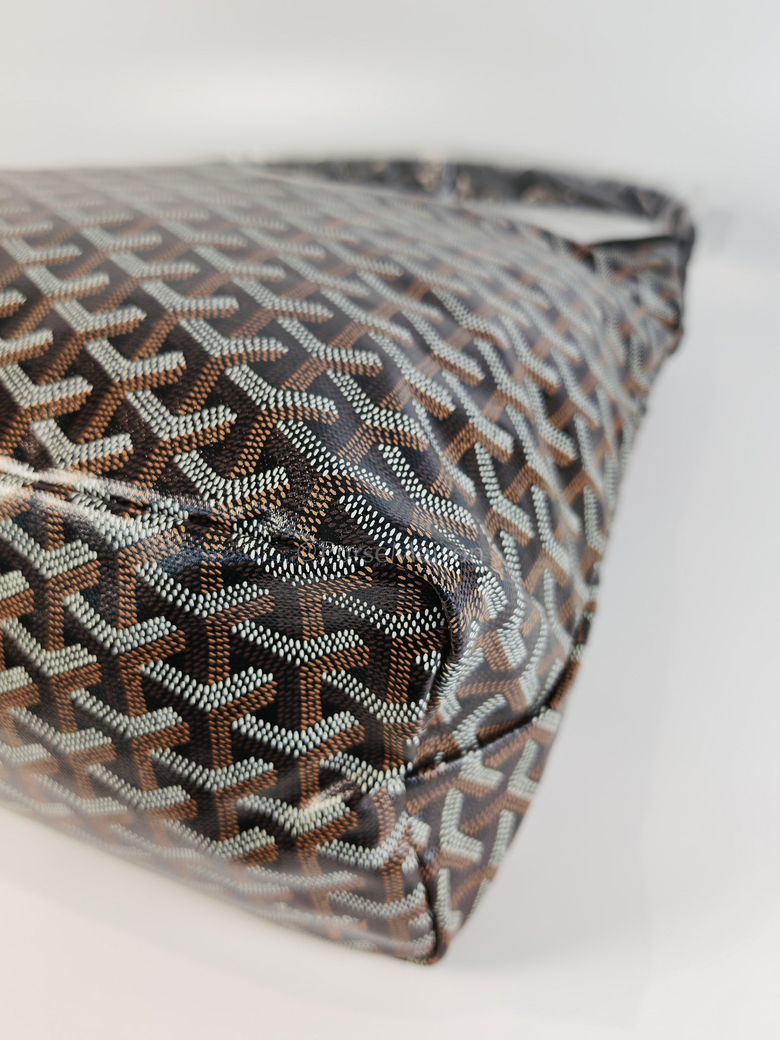 Boheme in Black Goyardine Canvas Hobo Bag