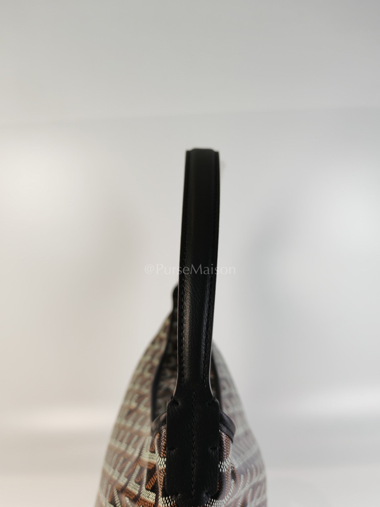 Boheme in Black Goyardine Canvas Hobo Bag