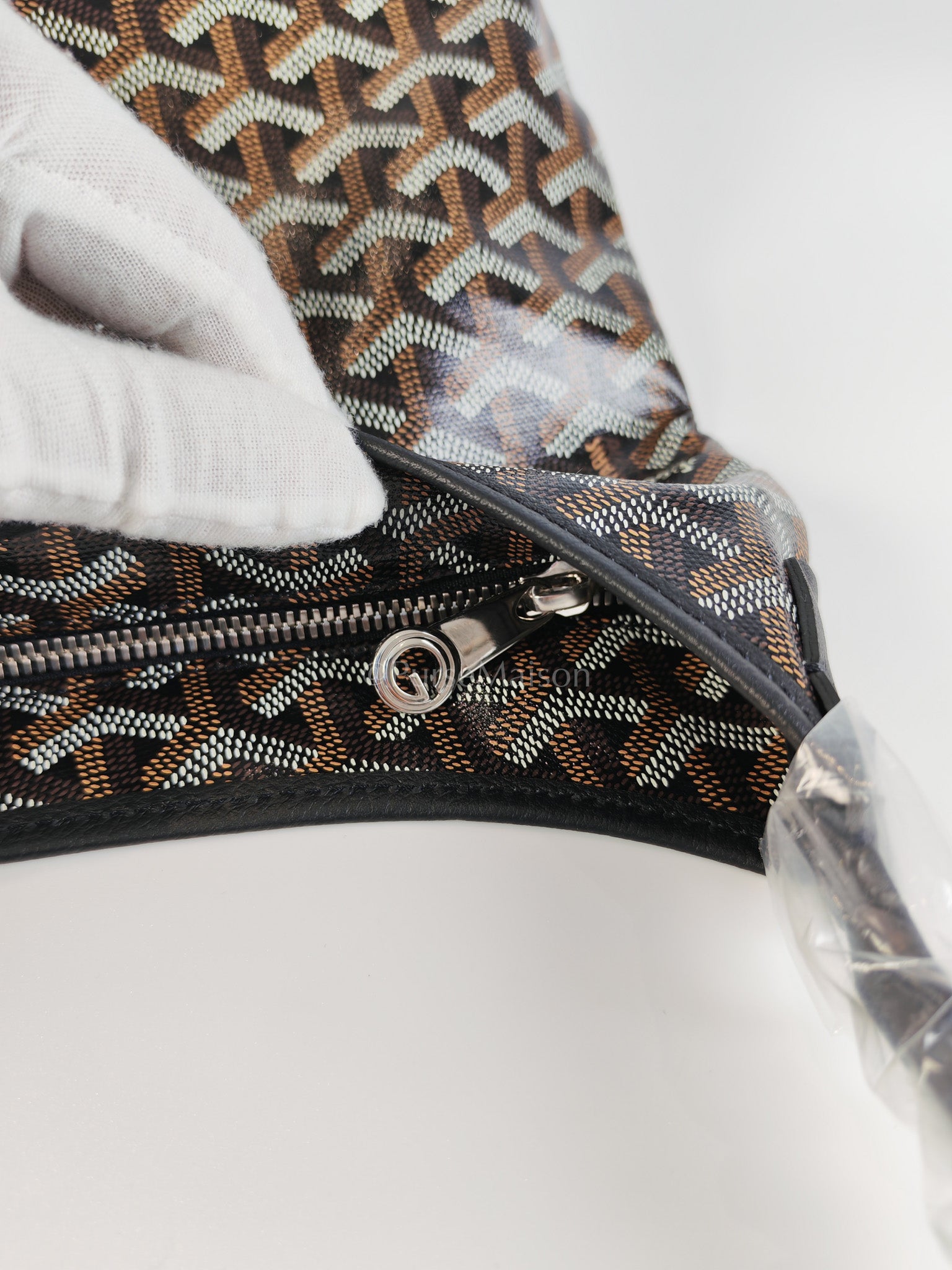 Boheme in Black Goyardine Canvas Hobo Bag