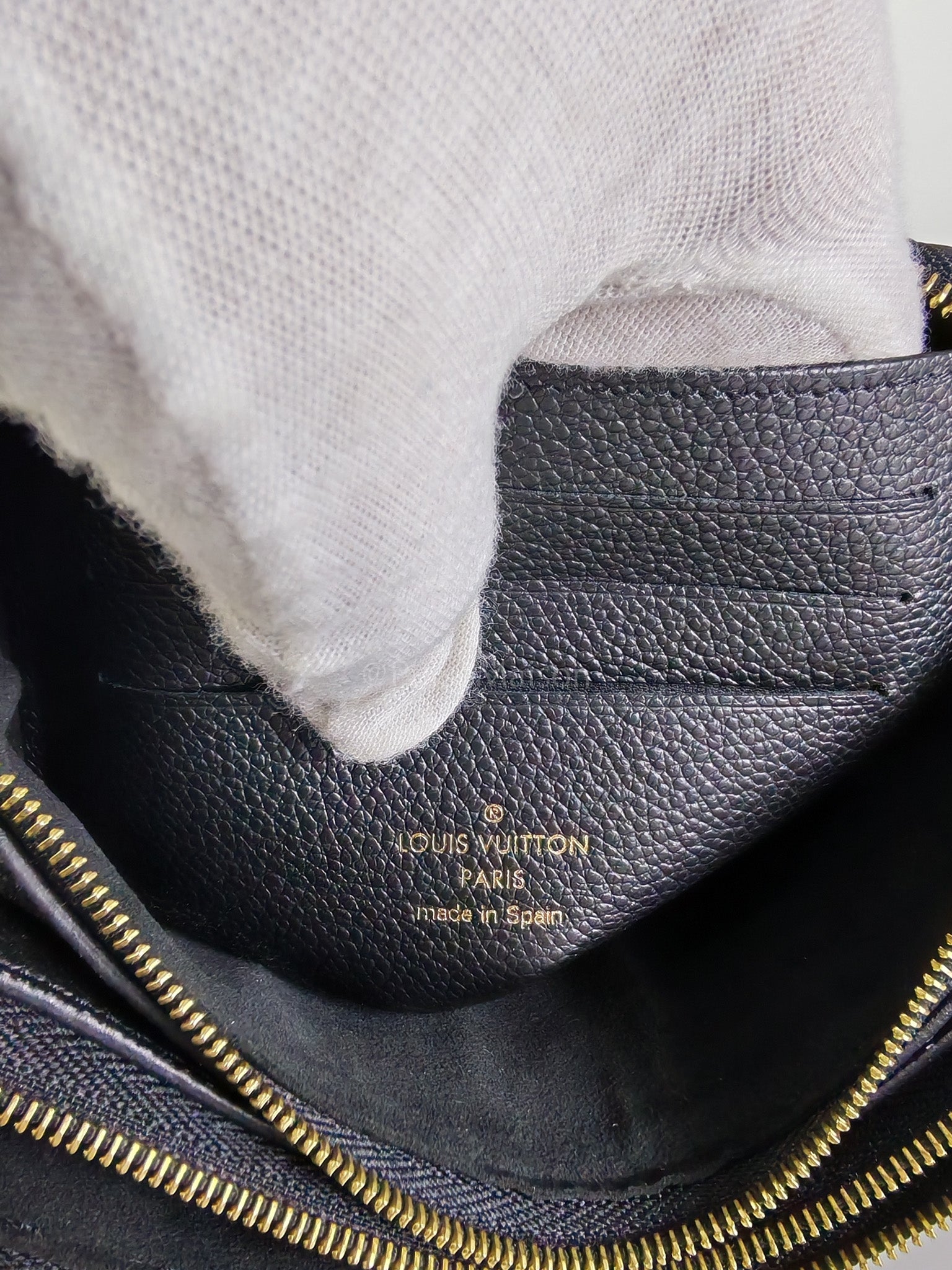 Pochette Double Zip in Bi-color Monogram Empriente Leather (Microchip) | Purse Maison Luxury Bags Shop