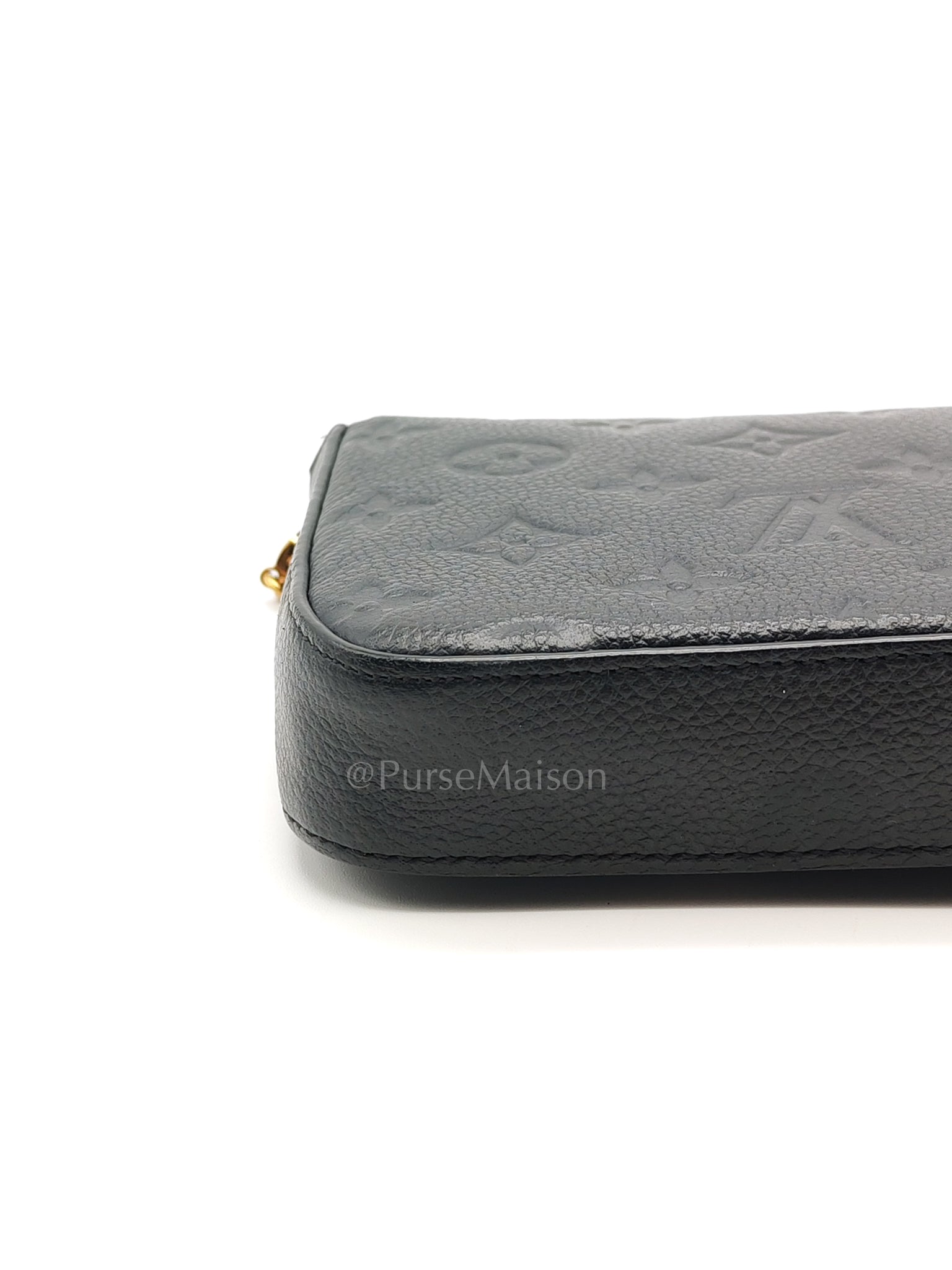 Pochette Felicie in Black Monogram Empreinte Leather (Date Code: SD2168) | Purse Maison Luxury Bags Shop