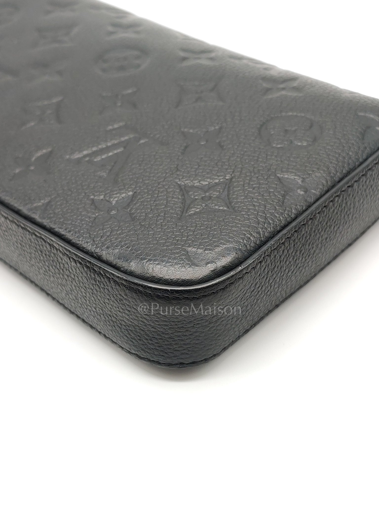 Pochette Felicie in Black Monogram Empreinte Leather (Date Code: SD2168) | Purse Maison Luxury Bags Shop