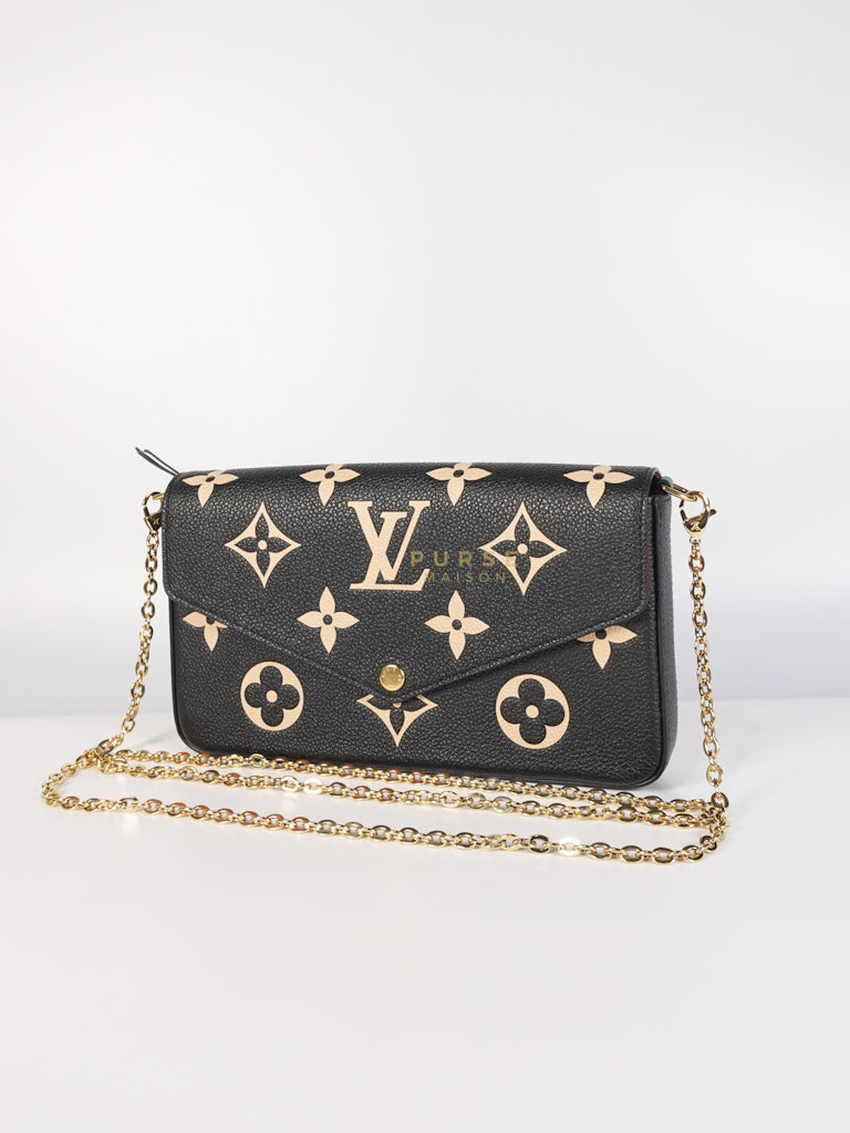 Pochette Félicie Monogram Empreinte Bicolor (Microchip) | Purse Maison Luxury Bags Shop