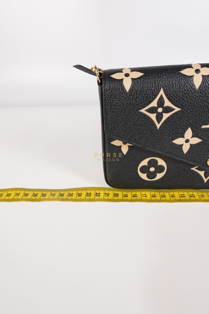 Pochette Félicie Monogram Empreinte Bicolor (Microchip) | Purse Maison Luxury Bags Shop