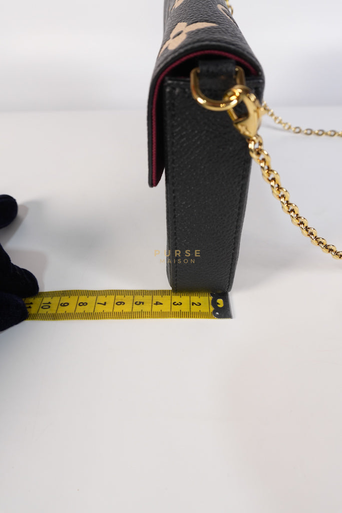 Pochette Félicie Monogram Empreinte Bicolor (Microchip) | Purse Maison Luxury Bags Shop