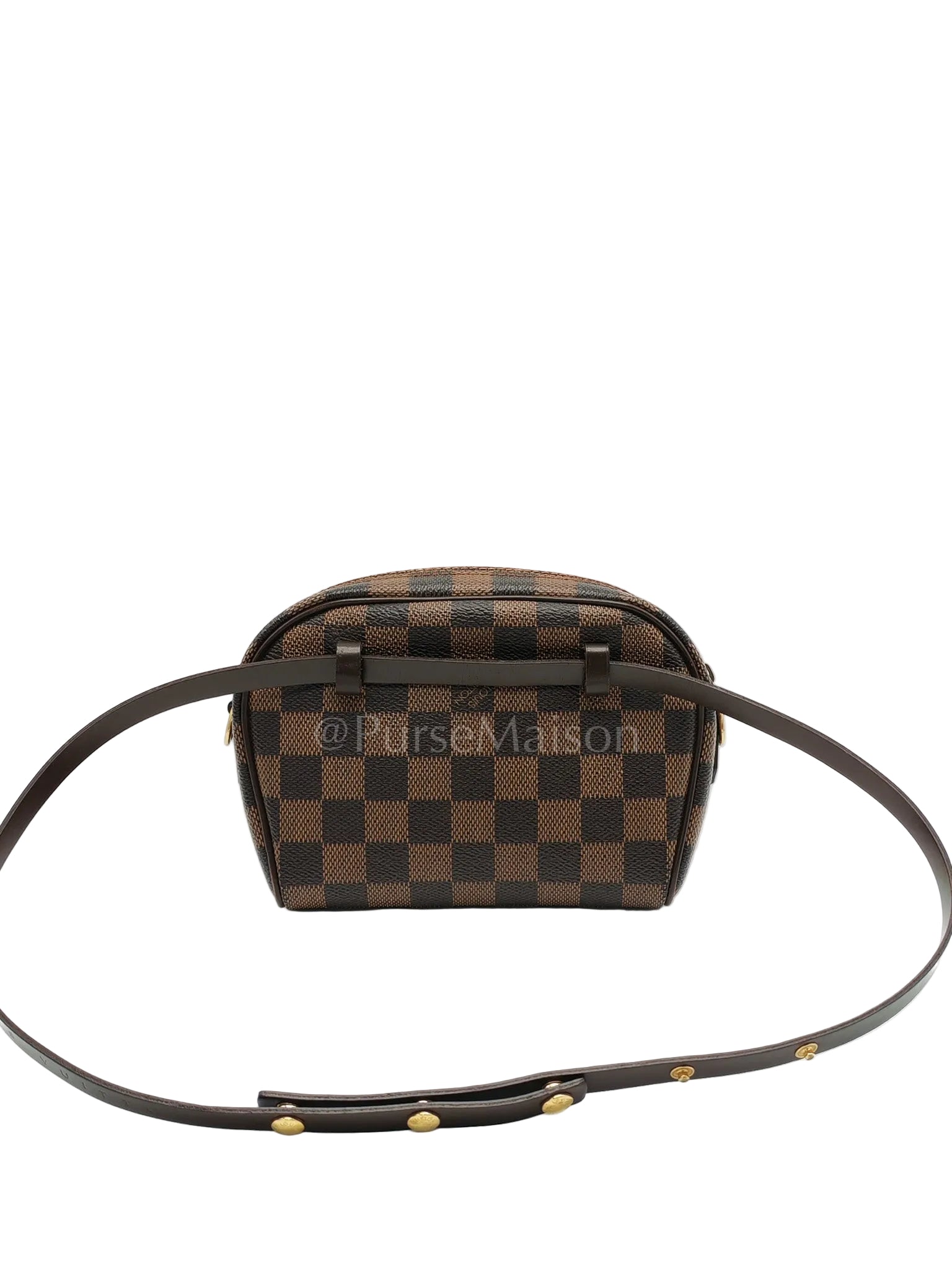 Pochette Ipanema in Damier Ebene Canvas and Gold Hardware (Datecode: FL0063) | Purse Maison Luxury Bags Shop