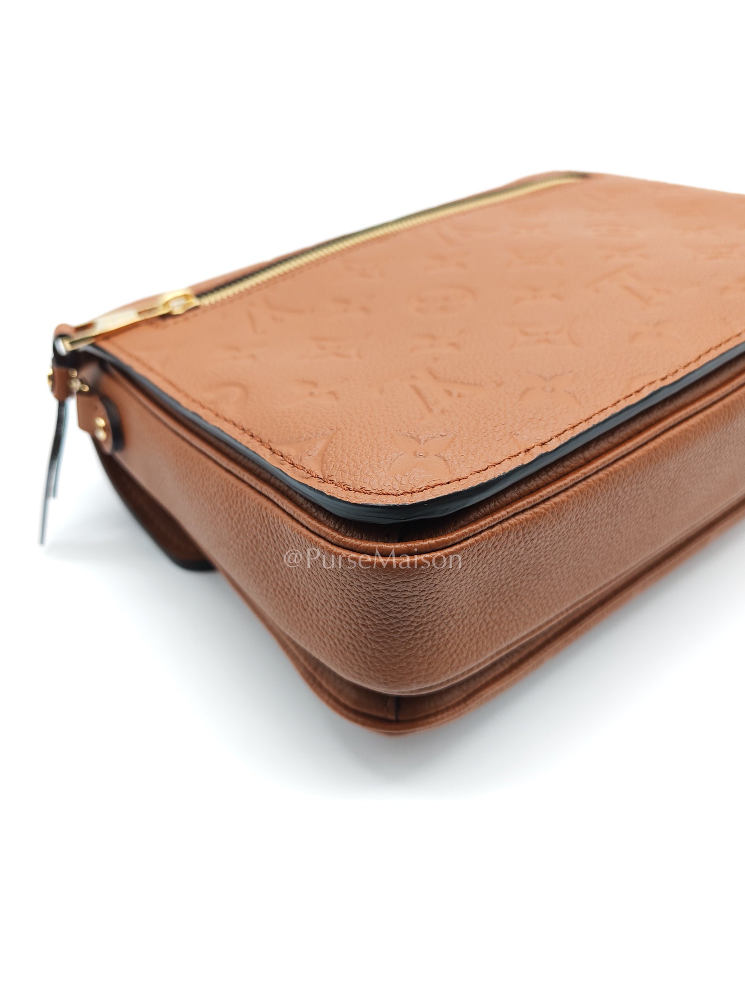 Pochette Metis in Cognac Monogram Empriente Leather (Microchip) | Purse Maison Luxury Bags Shop