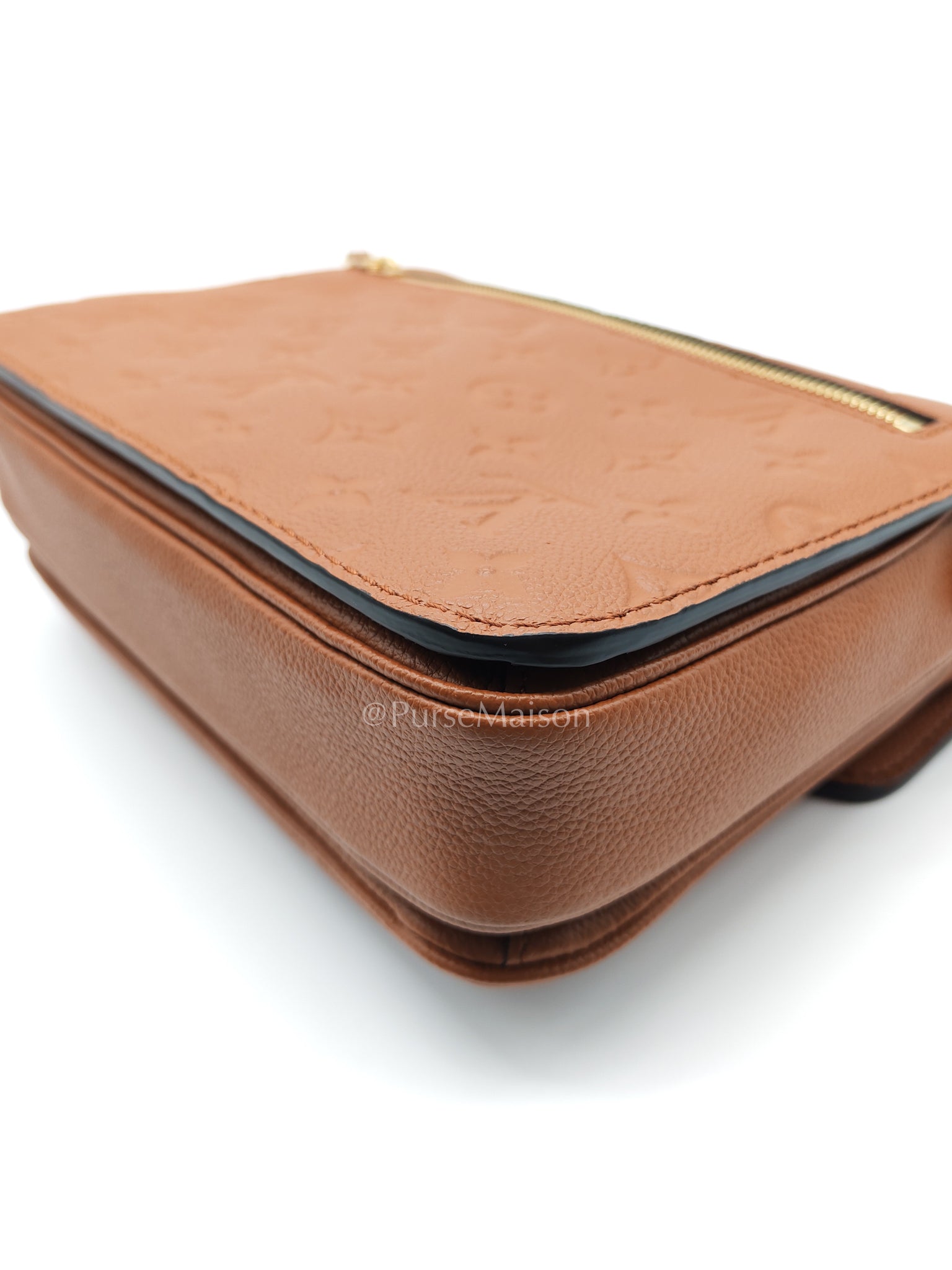 Pochette Metis in Cognac Monogram Empriente Leather (Microchip) | Purse Maison Luxury Bags Shop