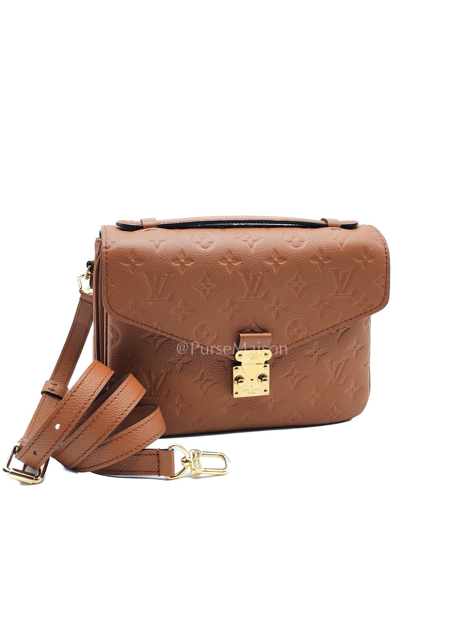 Pochette Metis in Cognac Monogram Empriente Leather (Microchip) | Purse Maison Luxury Bags Shop