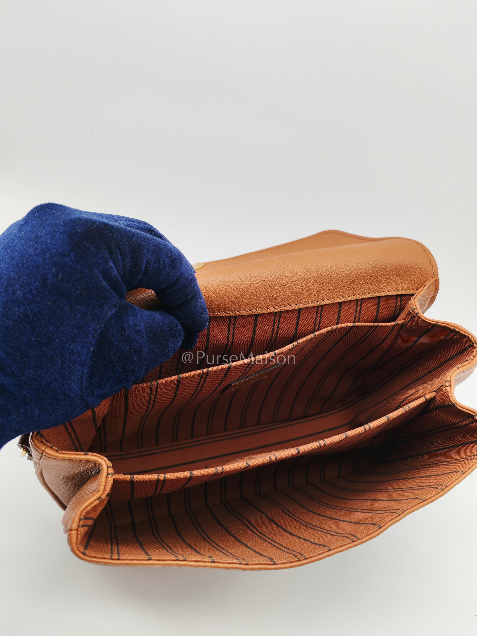 Pochette Metis in Cognac Monogram Empriente Leather (Microchip) | Purse Maison Luxury Bags Shop