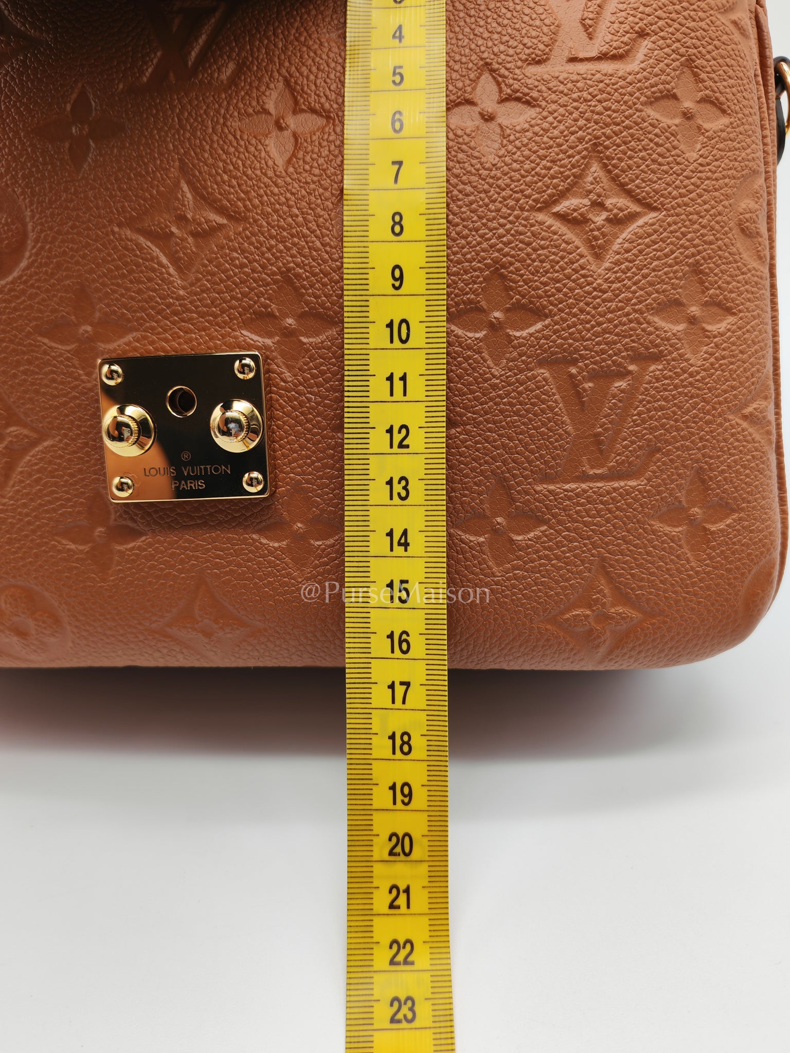 Pochette Metis in Cognac Monogram Empriente Leather (Microchip) | Purse Maison Luxury Bags Shop