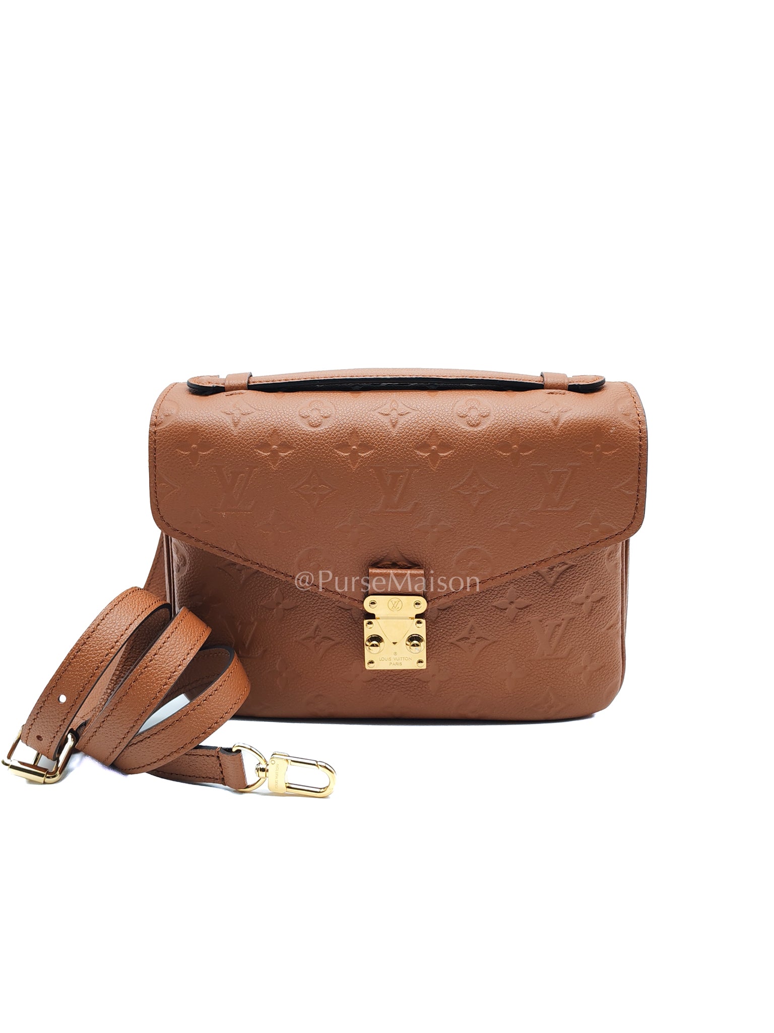 Pochette Metis in Cognac Monogram Empriente Leather (Microchip) | Purse Maison Luxury Bags Shop