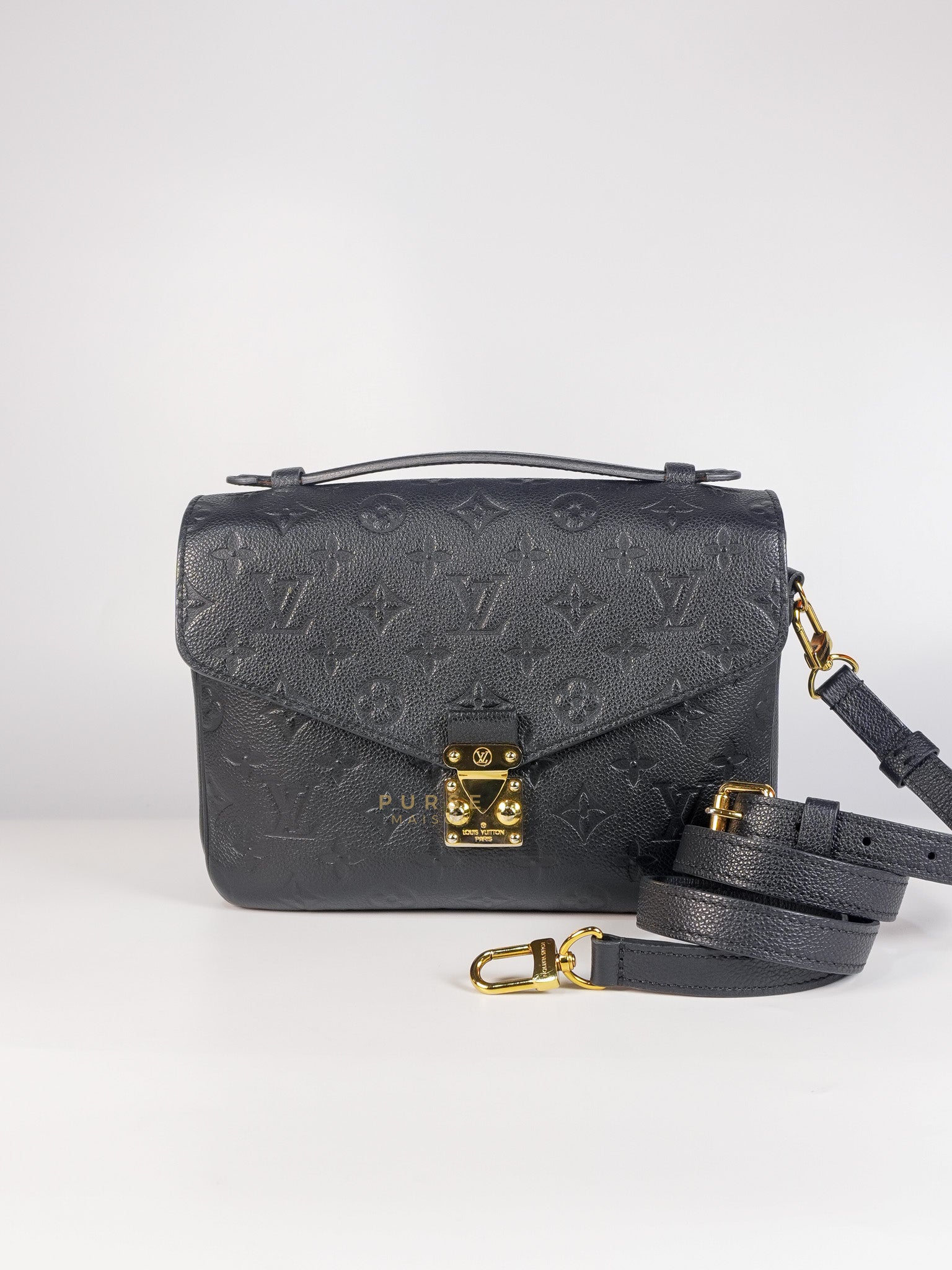 Pochette Metis in Navy Blue Empreinte Monogram Canvas (Date Code: AR1128) | Purse Maison Luxury Bags Shop