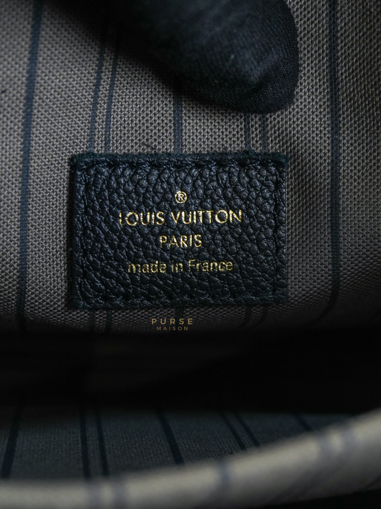 Pochette Metis in Navy Blue Empreinte Monogram Canvas (Date Code: AR1128) | Purse Maison Luxury Bags Shop