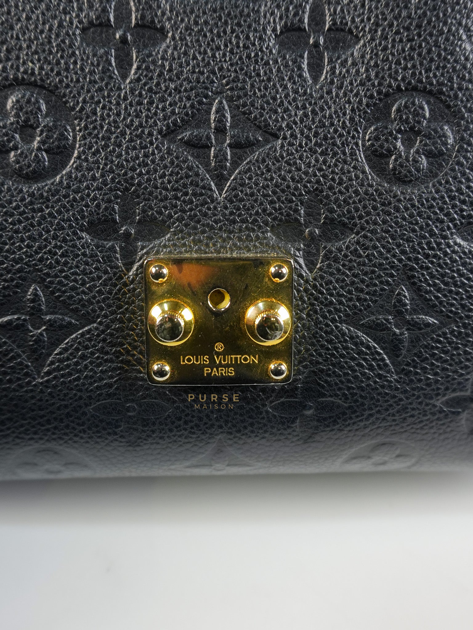 Pochette Metis in Navy Blue Empreinte Monogram Canvas (Date Code: AR1128) | Purse Maison Luxury Bags Shop