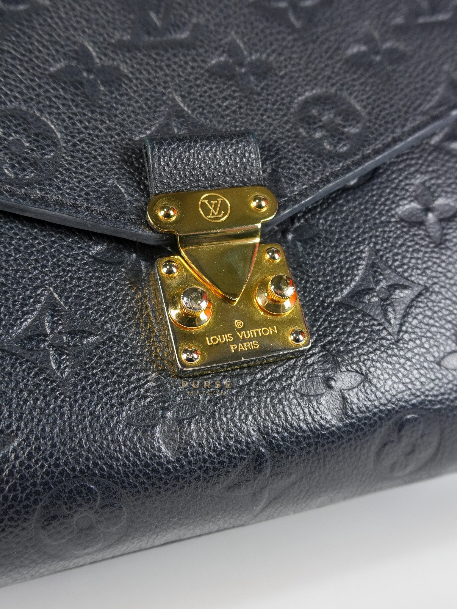 Pochette Metis in Navy Blue Empreinte Monogram Canvas (Date Code: AR1128) | Purse Maison Luxury Bags Shop