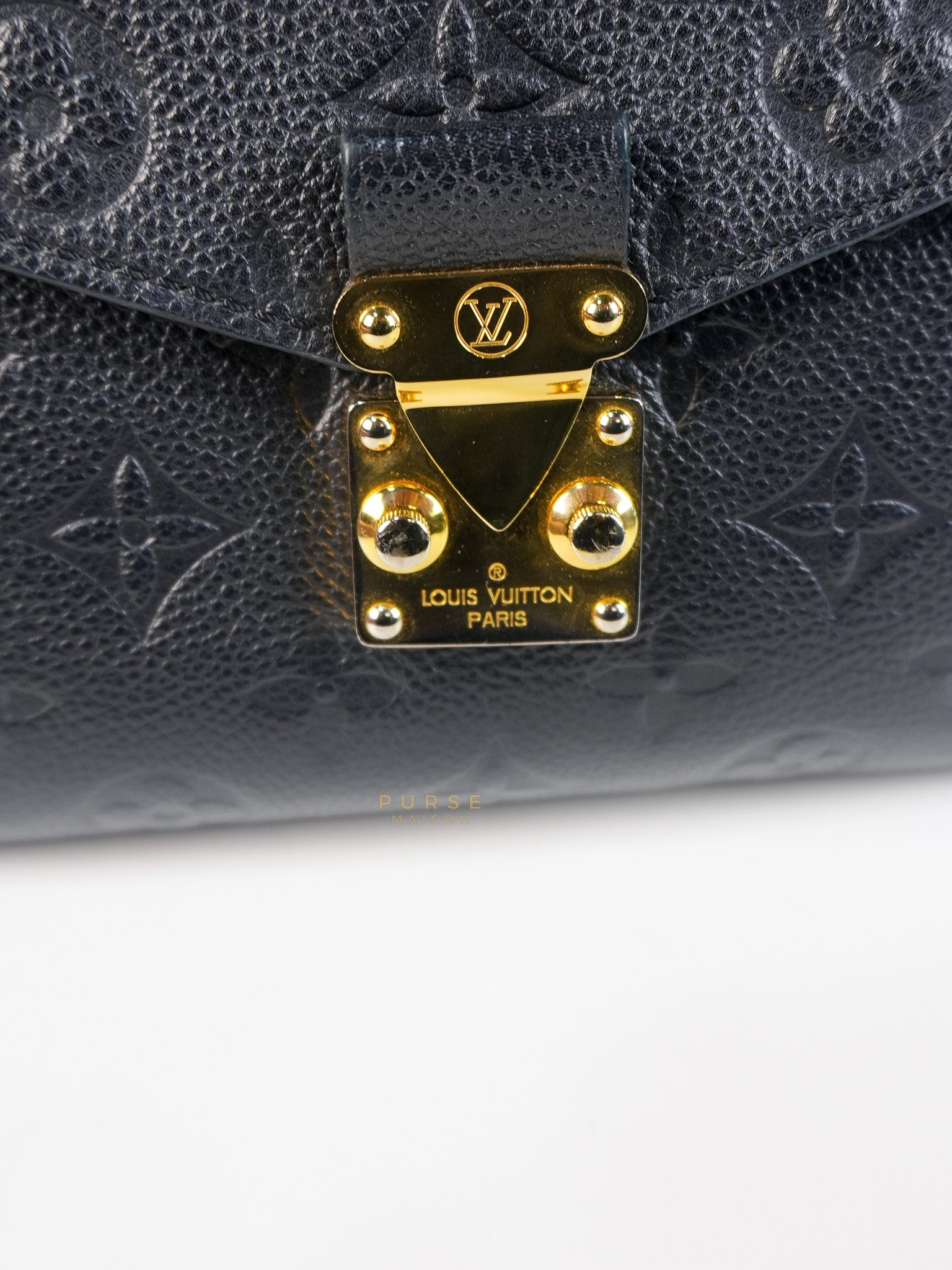 Pochette Metis in Navy Blue Empreinte Monogram Canvas (Date Code: AR1128) | Purse Maison Luxury Bags Shop