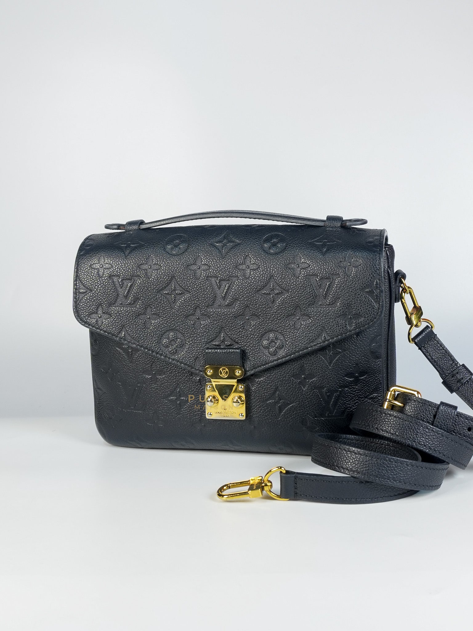 Pochette Metis in Navy Blue Empreinte Monogram Canvas (Date Code: AR1128) | Purse Maison Luxury Bags Shop