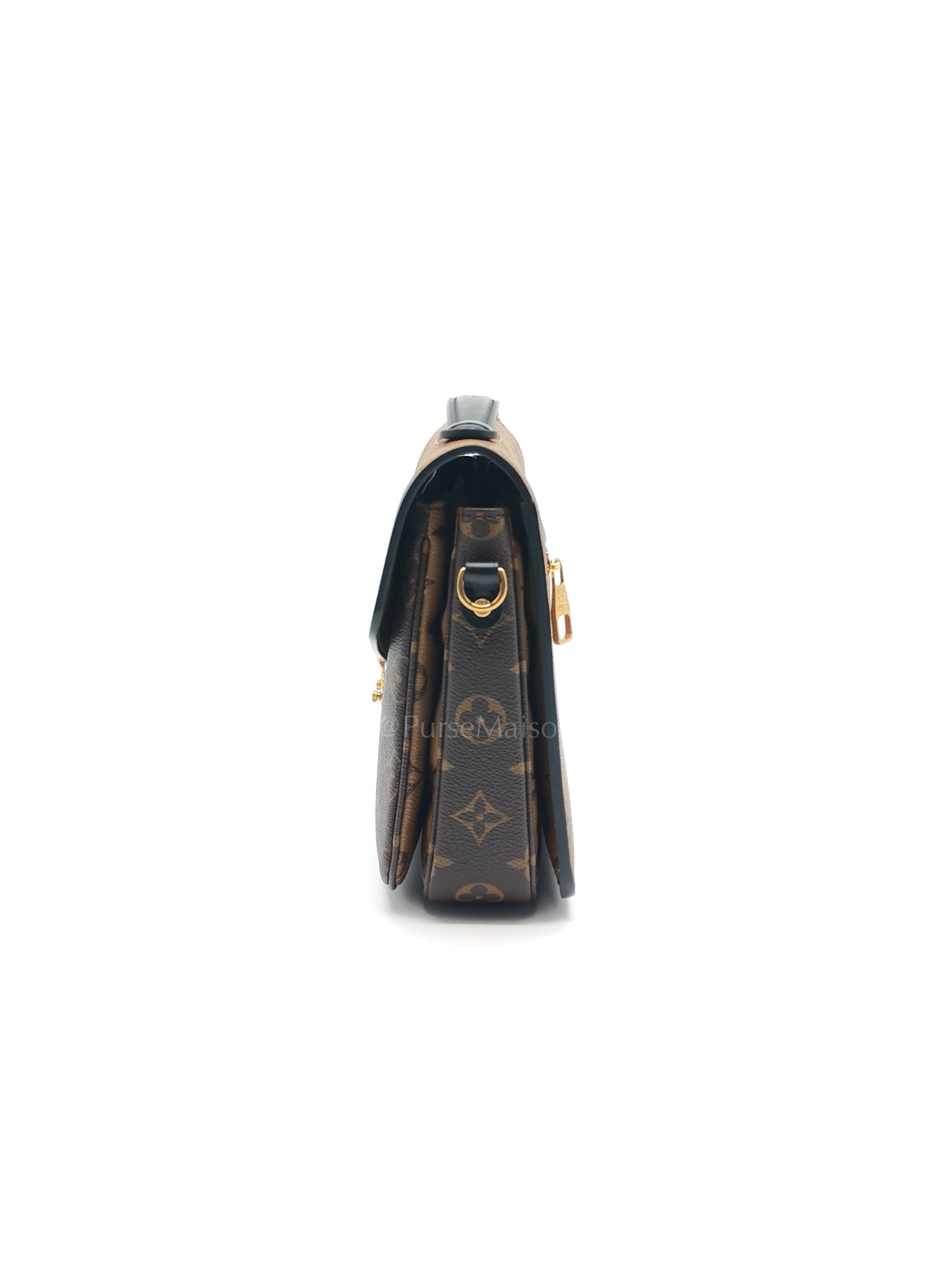 Pochette Metis in Reverse Monogram Canvas & Gold Hardware Microchip | Purse Maison Luxury Bags Shop