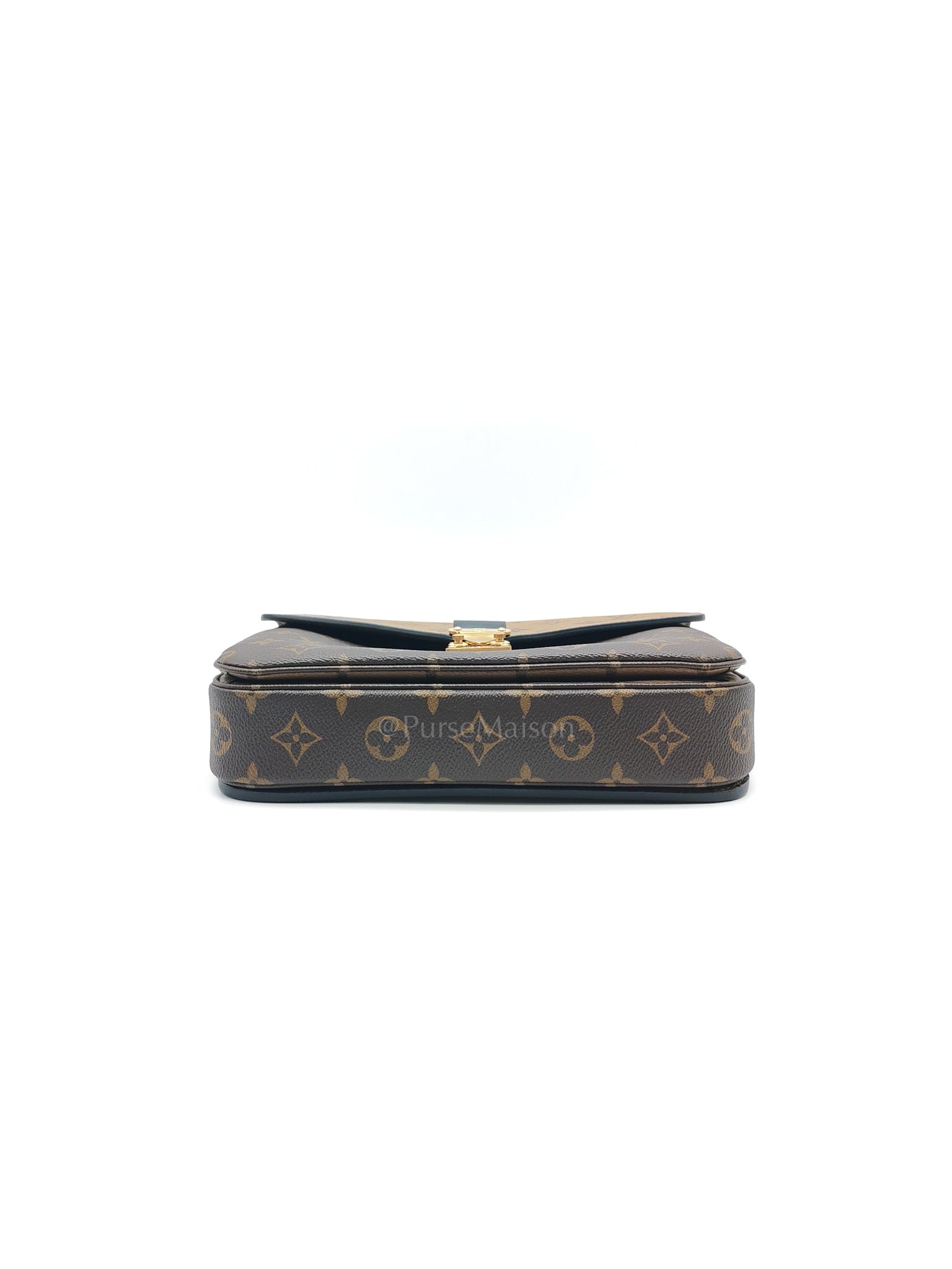 Pochette Metis in Reverse Monogram Canvas & Gold Hardware Microchip | Purse Maison Luxury Bags Shop
