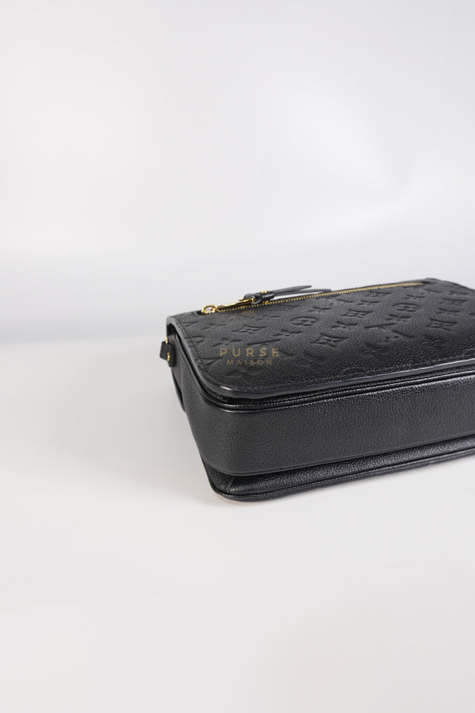 Pochette Metis MM in Black Empreinte Leather (Microchip) | Purse Maison Luxury Bags Shop