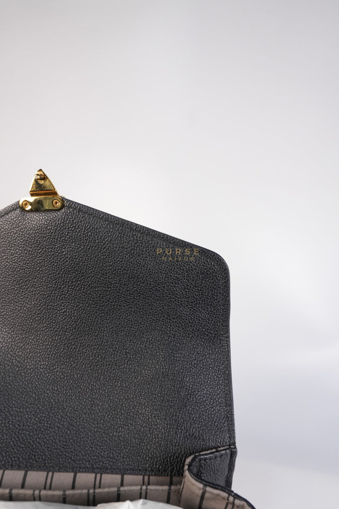 Pochette Metis MM in Black Empreinte Leather (Microchip) | Purse Maison Luxury Bags Shop