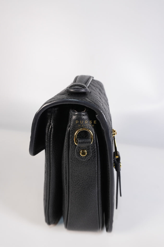 Pochette Metis MM in Black Empreinte Leather (Microchip) | Purse Maison Luxury Bags Shop