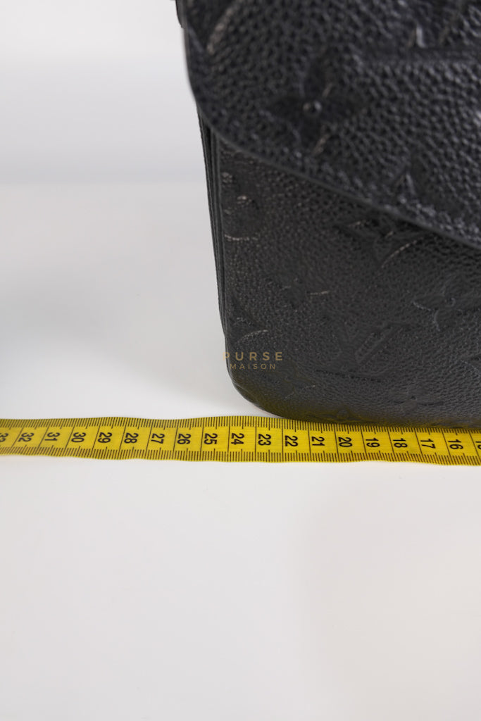 Pochette Metis MM in Black Empreinte Leather (Microchip) | Purse Maison Luxury Bags Shop
