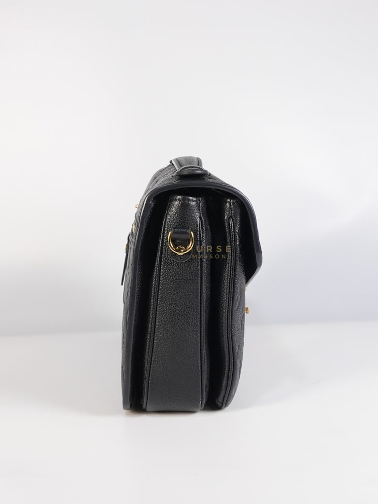Pochette Metis MM in Black Empreinte Leather (Microchip) | Purse Maison Luxury Bags Shop