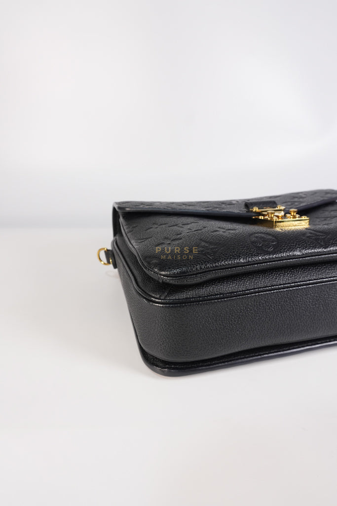Pochette Metis MM in Black Empreinte Leather (Microchip) | Purse Maison Luxury Bags Shop