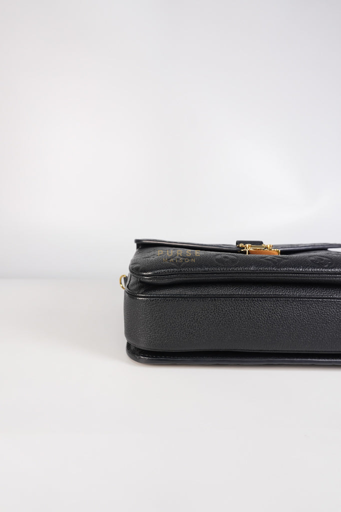 Pochette Metis MM in Black Empreinte Leather (Microchip) | Purse Maison Luxury Bags Shop