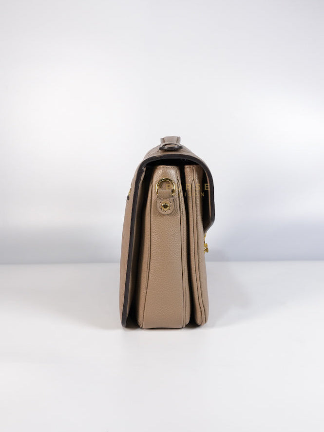 Pochette Metis Tourterelle Empreinte Leather (Date code: AR5200) | Purse Maison Luxury Bags Shop