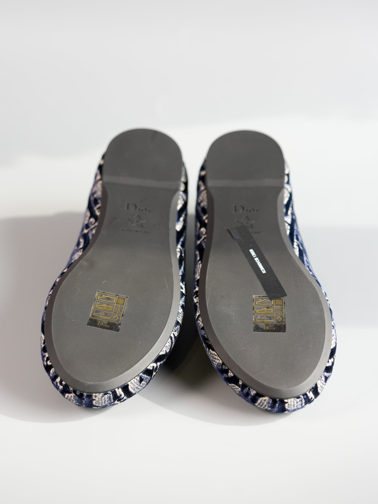 Poeme Laced Ballerina Flats in Deep Blue Size 36 (24 cm) | Purse Maison Luxury Bags Shop