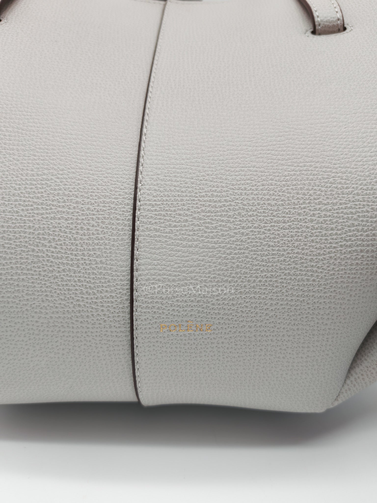 Cyme Mini in Mist Graine Leather Tote Bag | Purse Maison Luxury Bags Shop